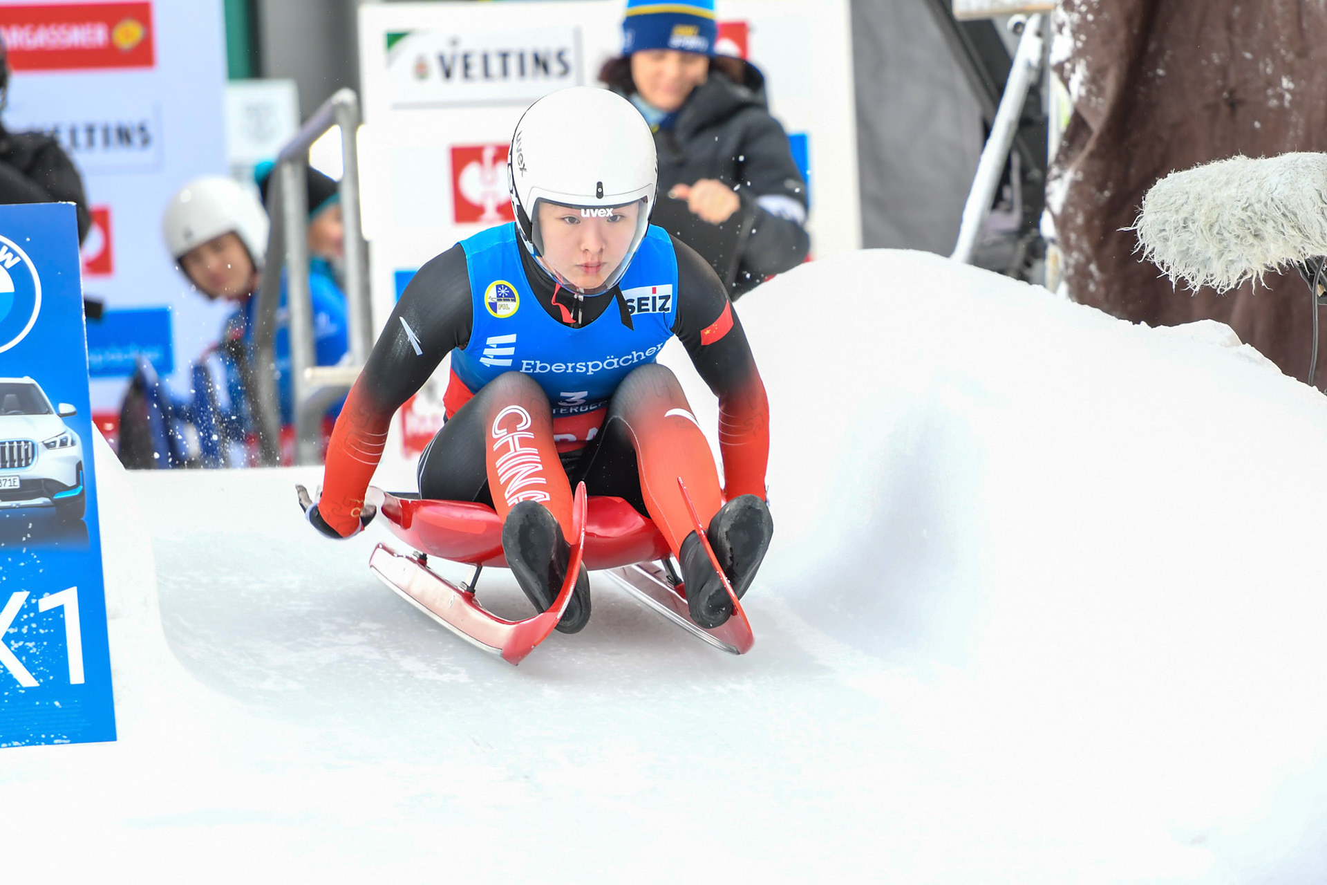 Peixuan Wang #3, CHN; Eberspächer Luge World Cup; Veltins Eisarena Winterberg 25.02.2023