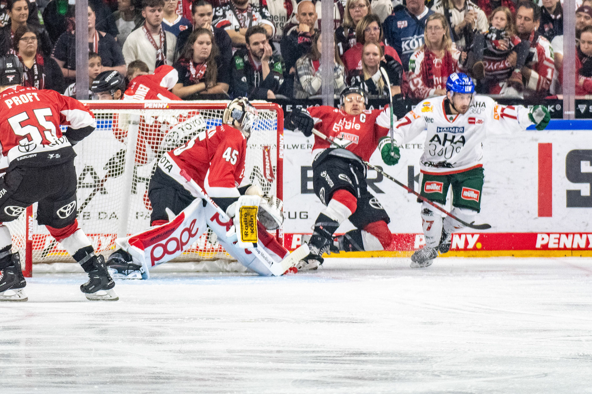Tobias Ancicka; DEL Kölner Haie - Augsburger Panther, 03.10.2023