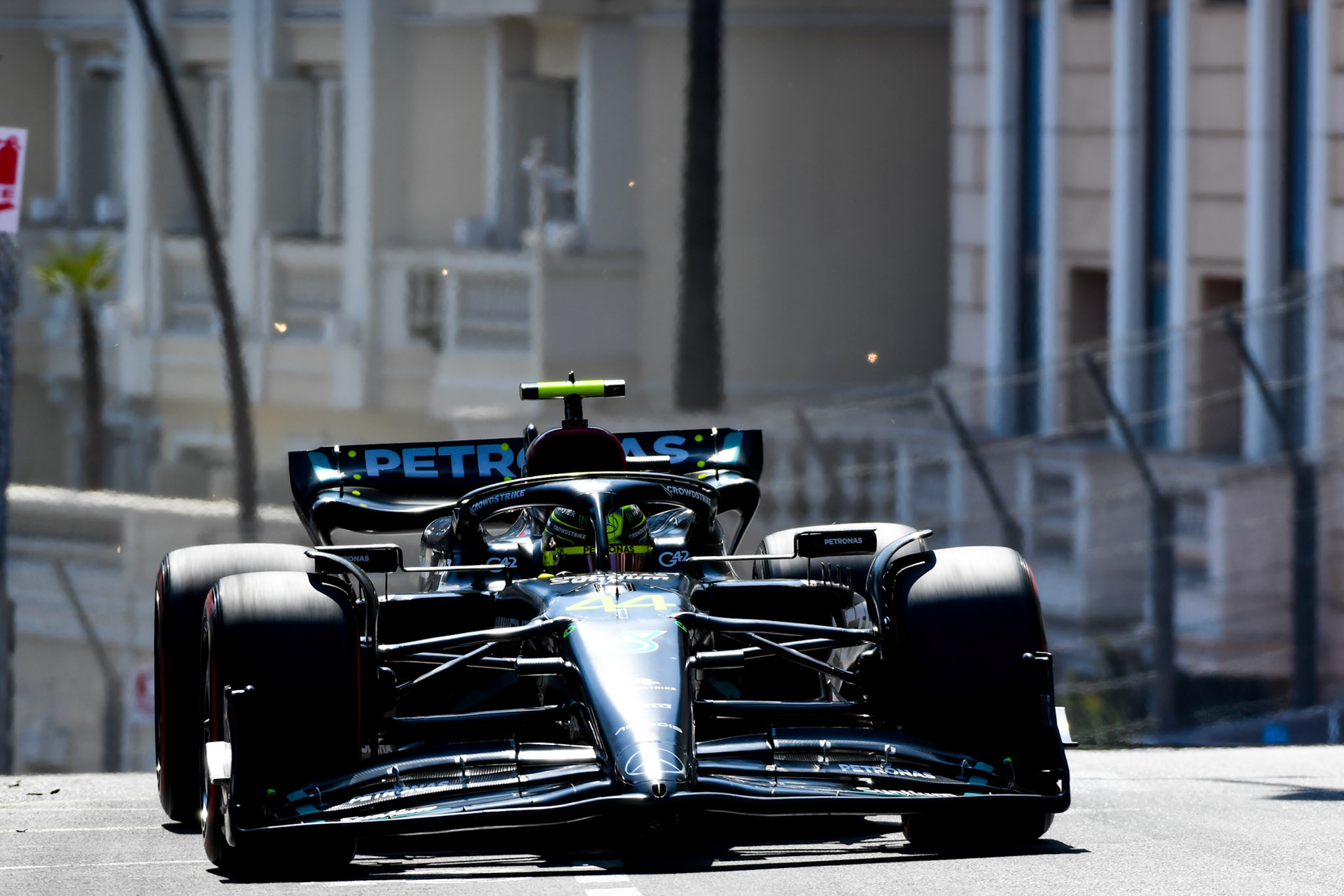 Lewis Hamilton (GBR) Mercedes AMG F1 Team; Formel 1 GP Monaco. Samstag 27.05.2023