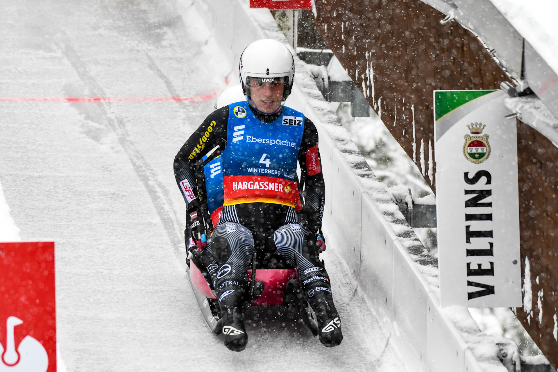 Vikroija Ziedina, Selina Zvilna, LAT; Eberspächer Luge World Cup; Veltins Eisarena Winterberg 25.02.2023