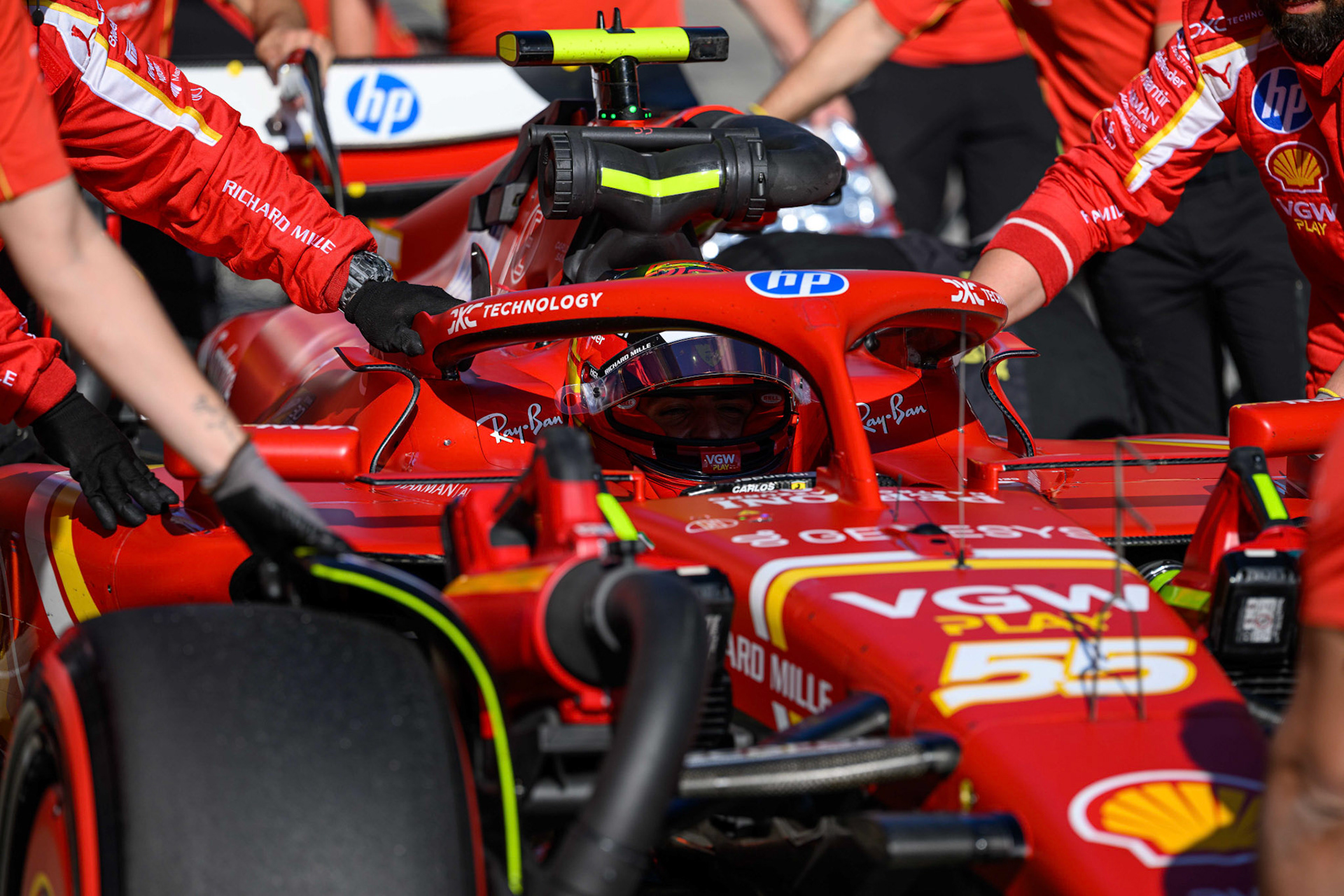 Carlos Sainz #55, Scuderia Ferrari; F1 GP Imola / Italien Freitag, 17.05.2024