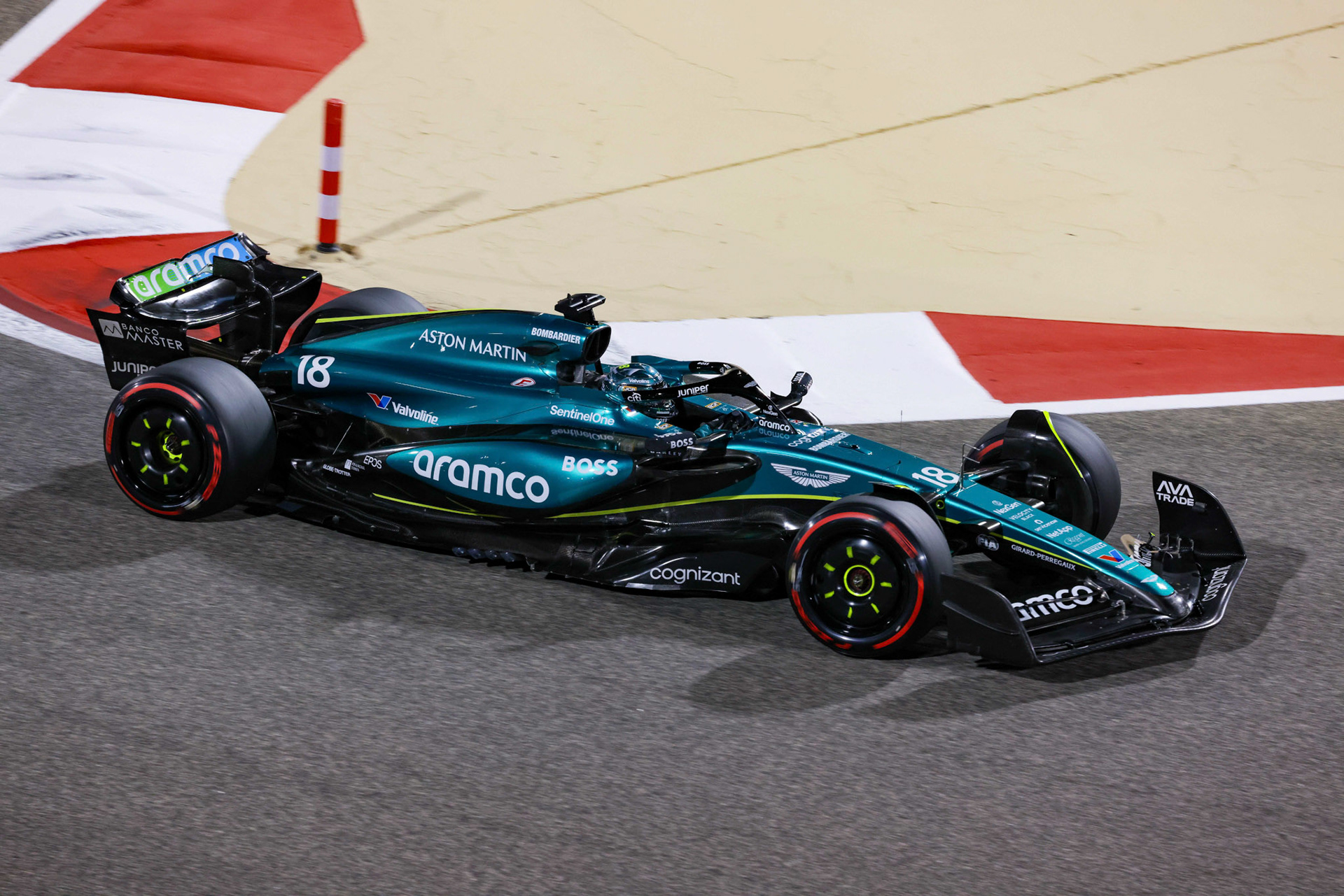 Lance Stroll #18, Aston Martin Aramco F1 Team; Formel 1 GP Bahrain. Freitag 01.03.2024
