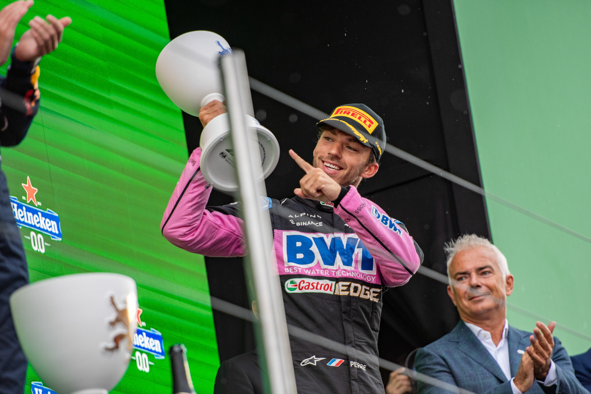 Pierre Gasly (FRA) Alpine F1 Team Podium; Formel 1 GP Holland / Zandvoort. Sonntag, 27.08.2023