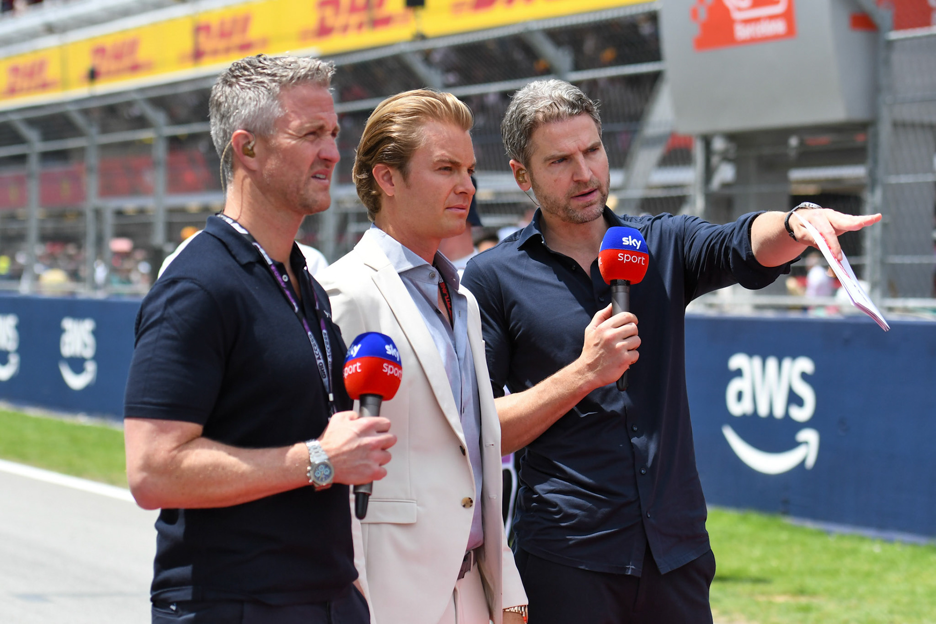 Ralf Schumacher, Nico Rosberg, Peter Hardenacke; Formel 1 GP Barcelona. Sonntag 04.06.2023
