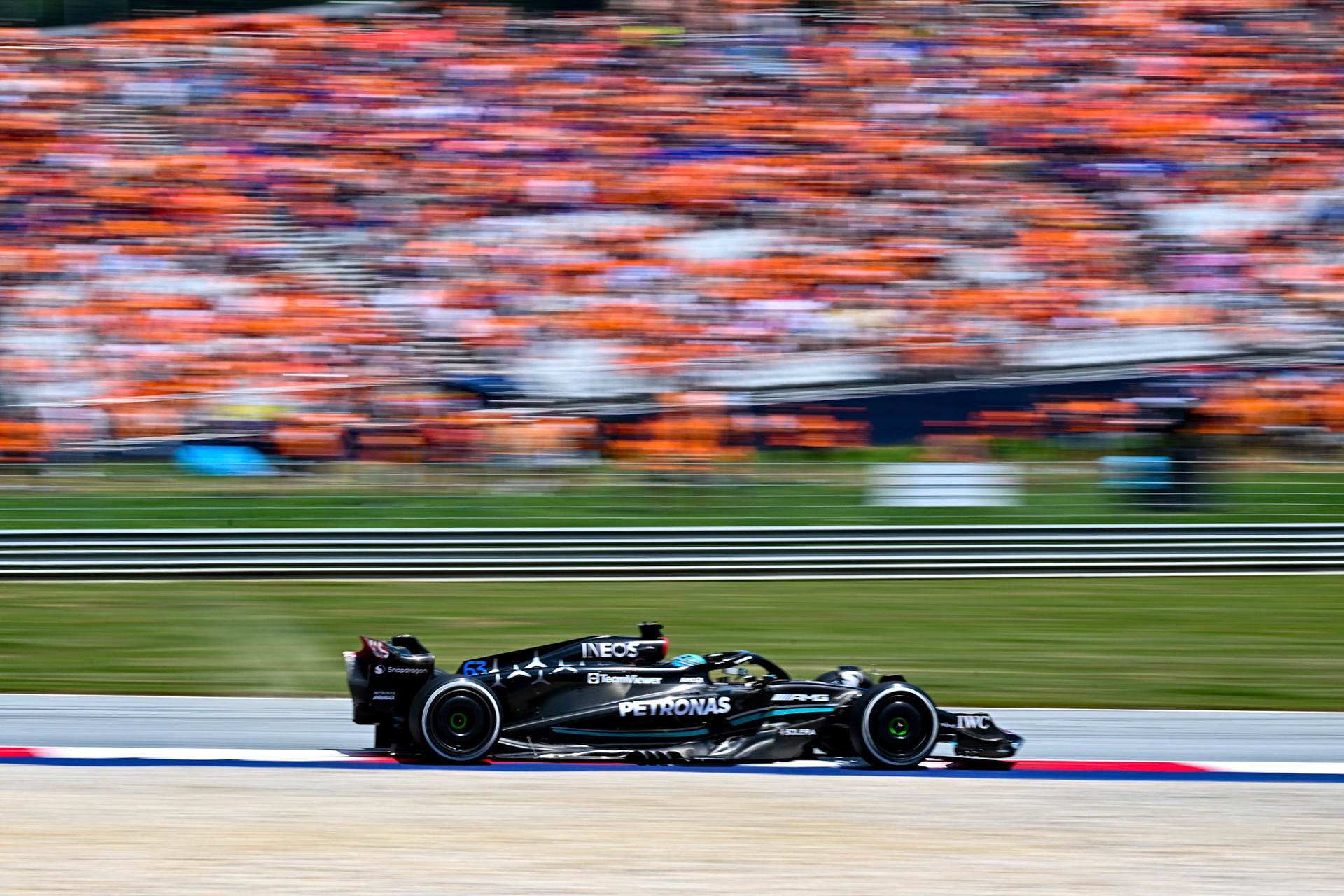 George Russell (GBR) Mercedes AMG F1 Team; Formel 1 GP Austria / Österreich. Freitag, 30.06.2023