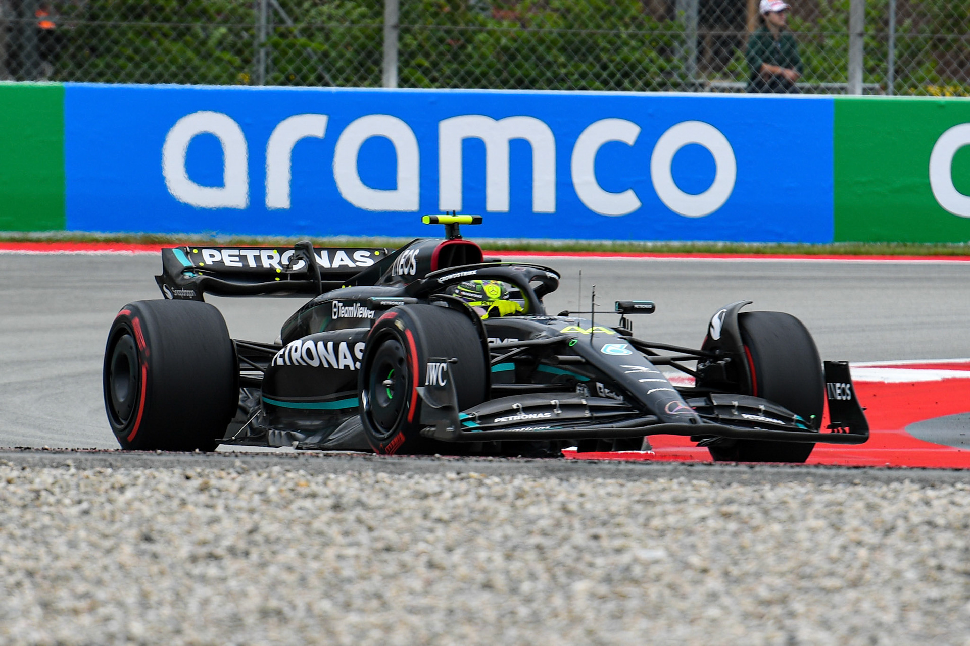 Lewis Hamilton (GBR) Mercedes AMG F1 Team; Formel 1 GP Barcelona. Samstag 03.06.2023