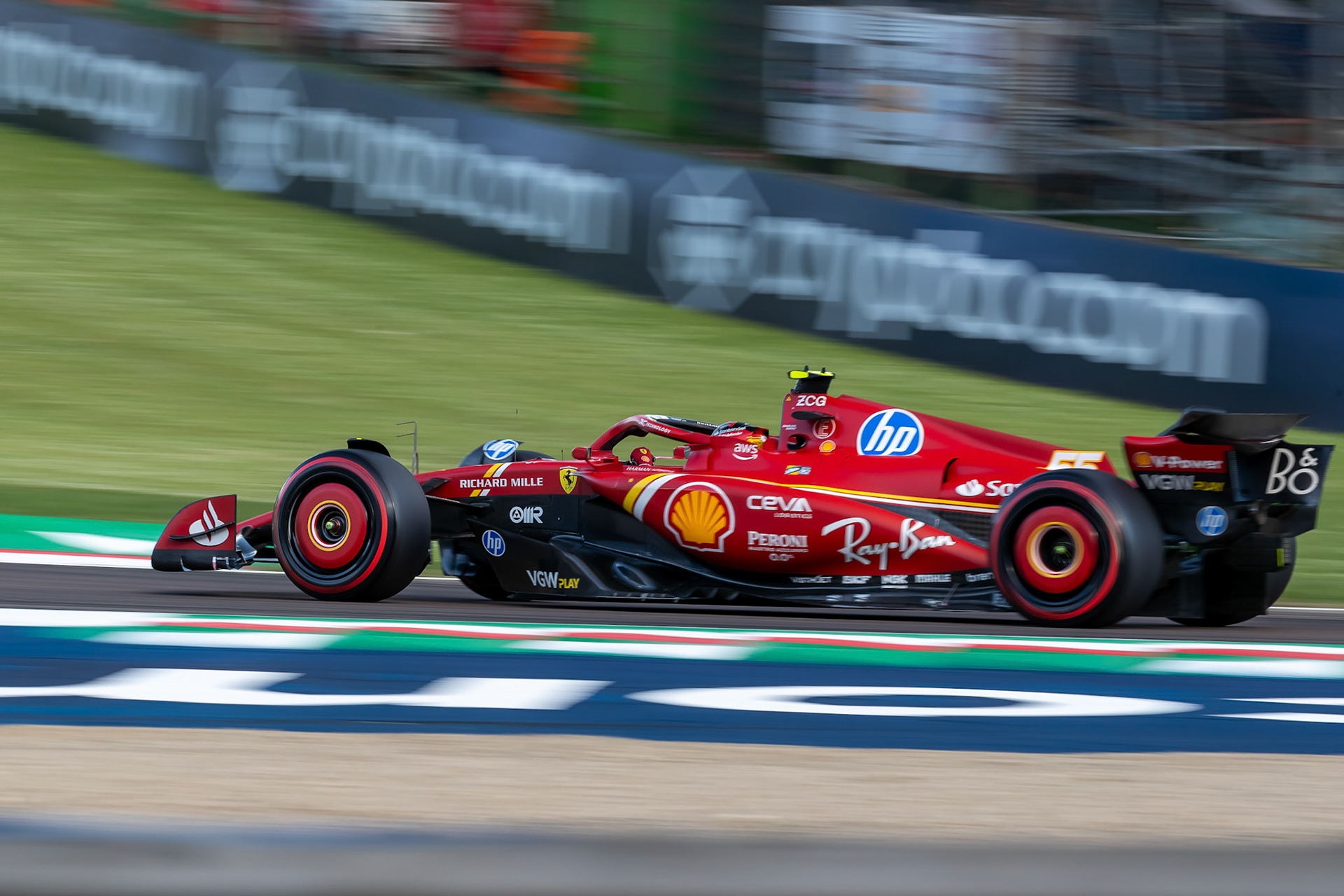 Carlos Sainz #55, Scuderia Ferrari; F1 GP Imola / Italien Freitag, 17.05.2024