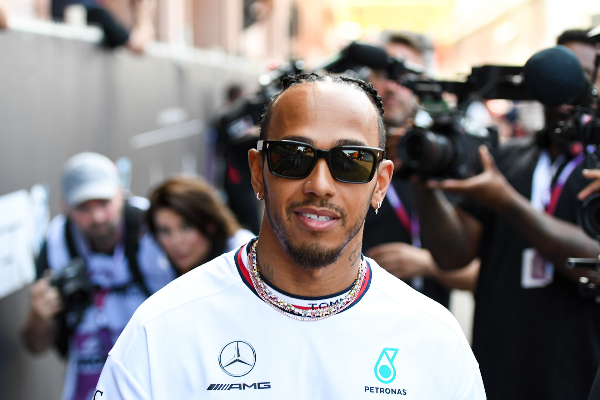 Lewis Hamilton (GBR) Mercedes AMG F1 Team; Formel 1 GP Monaco. Donnerstag 25.05.2023