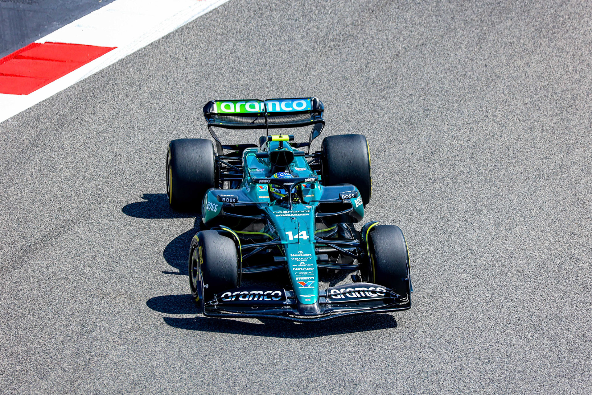 Fernando Alonso #14, Aston Martin Aramco F1 Team; Formel 1 Pre-Season Tests Bahrain. Donnerstag, 22.02.2024