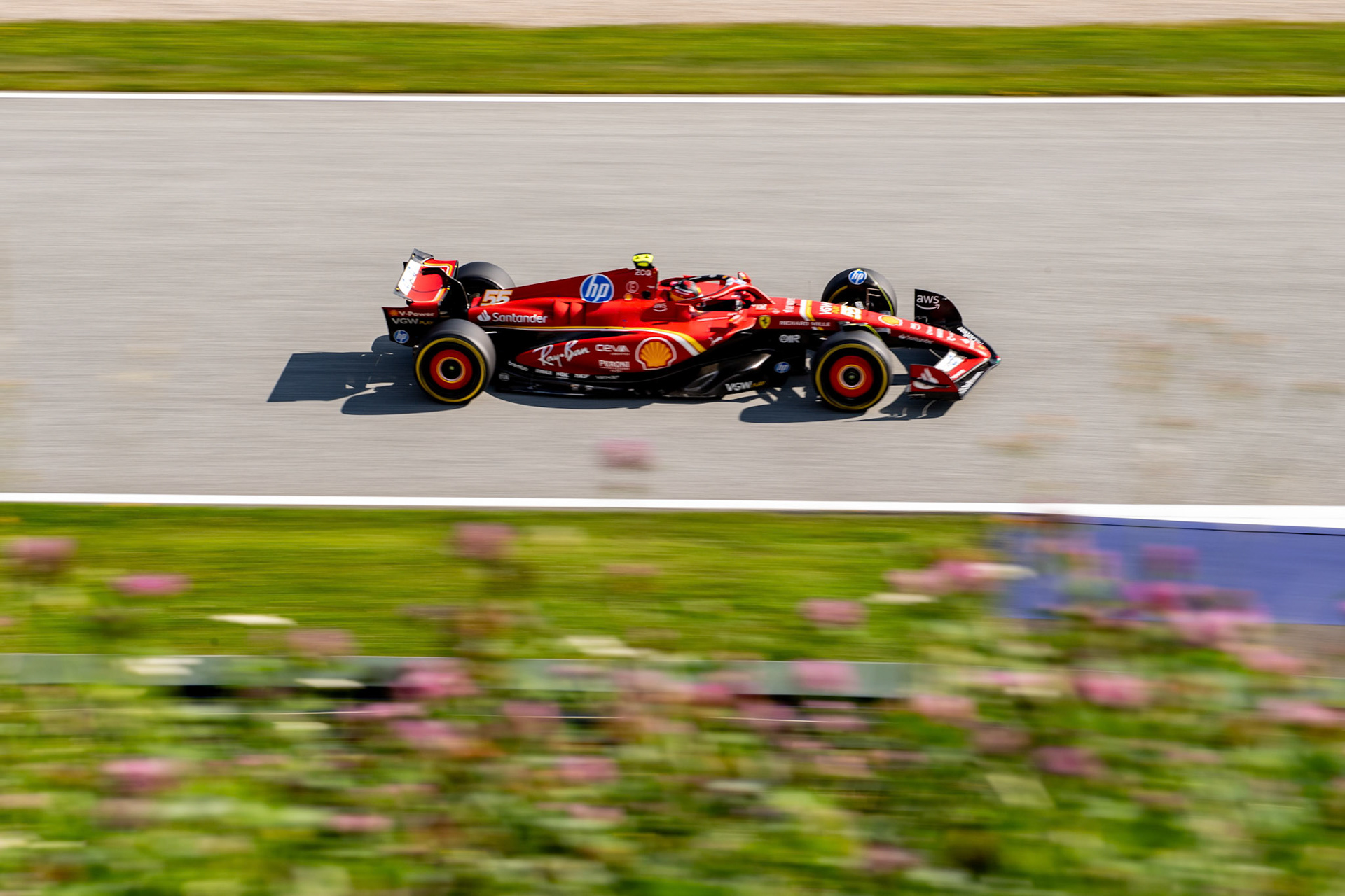 Carlos Sainz #55, Scuderia Ferrari;Formel 1 GP Austria / Österreich. Freitag, 28.06.2024