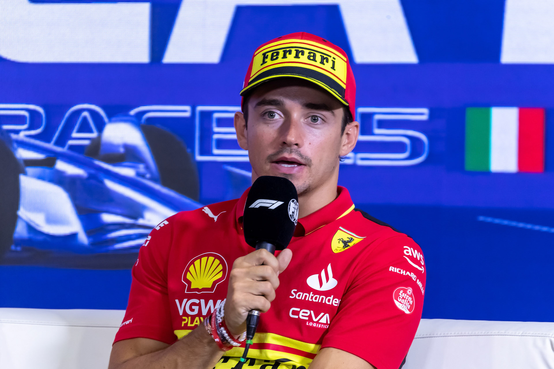 Charles Leclerc (MCO) Scuderia Ferrari;Formel 1 GP Italien / Monza. Donnerstag, 31.08.2023