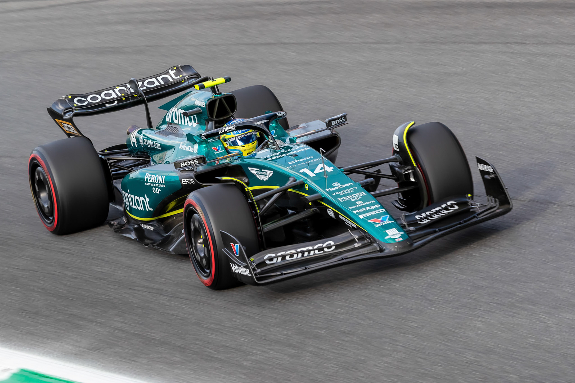 Fernando Alonso (ESP) Aston Martin Formula One Team; Formel 1 GP Italien / Monza. Freitag, 01.09.2023