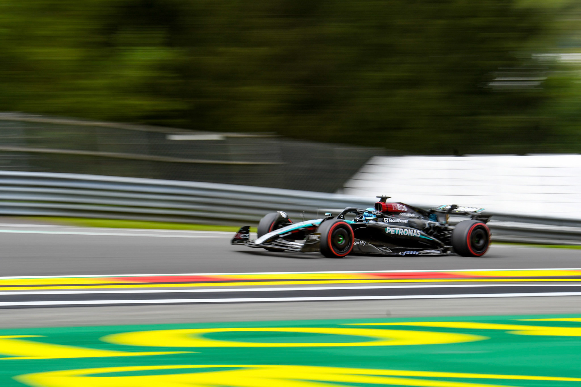 George Russell #63, Mercedes-AMG Petronas F1 Team;Formel 1 GP Spa / Belgien. Freitag, 26.07.2024