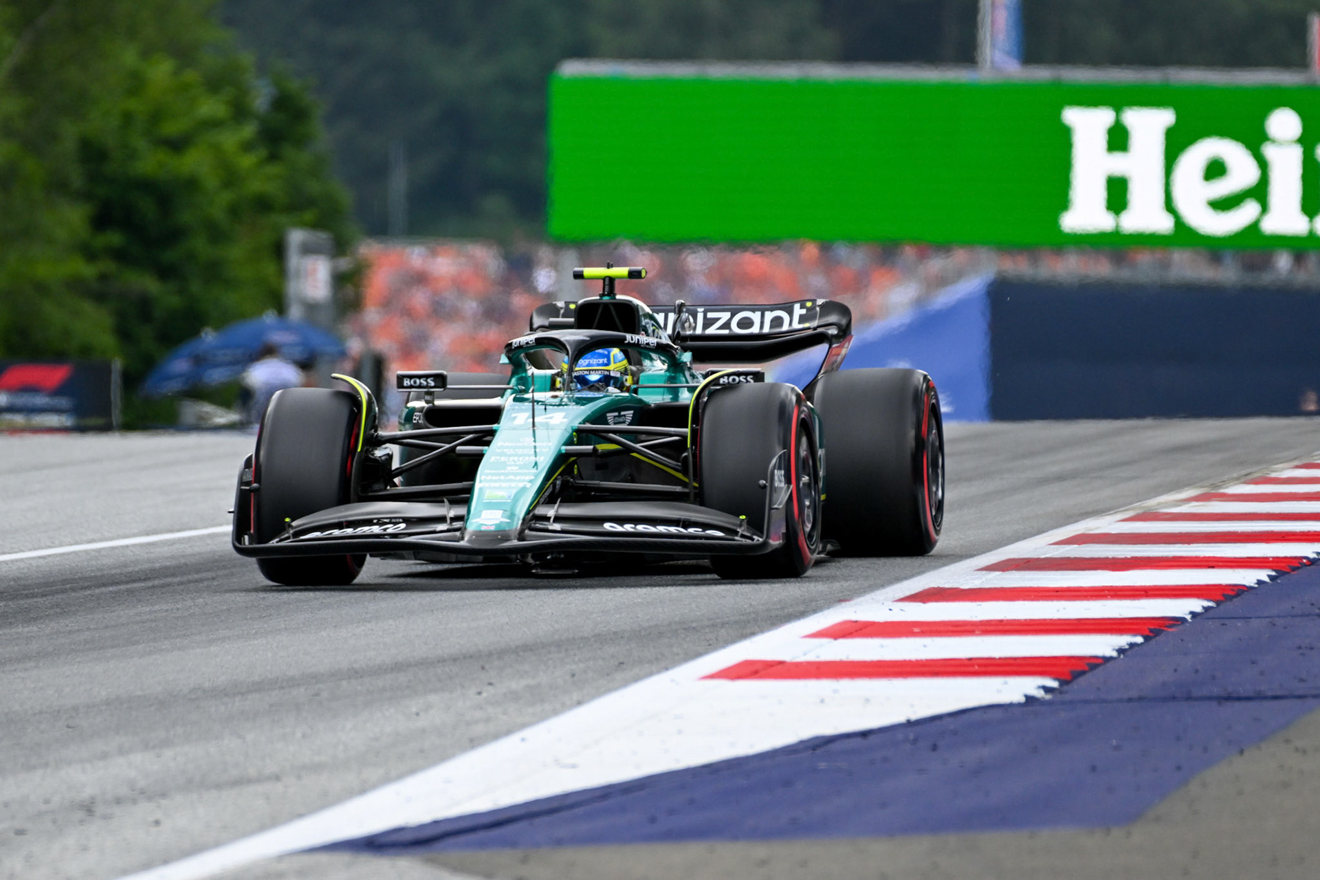 Fernando Alonso (ESP) Aston Martin Formula One Team; Formel 1 GP Austria / Österreich. Freitag, 30.06.2023