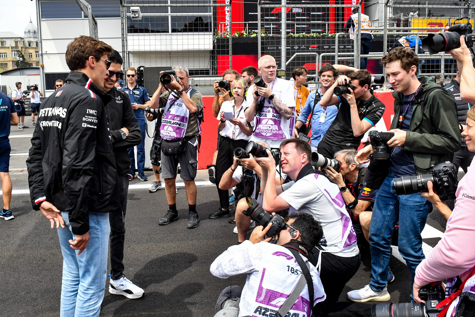 George Russell (GBR) Mercedes AMG F1 Team; Formel 1 GP Baku Azerbaijan. Sonntag 30.04.2023