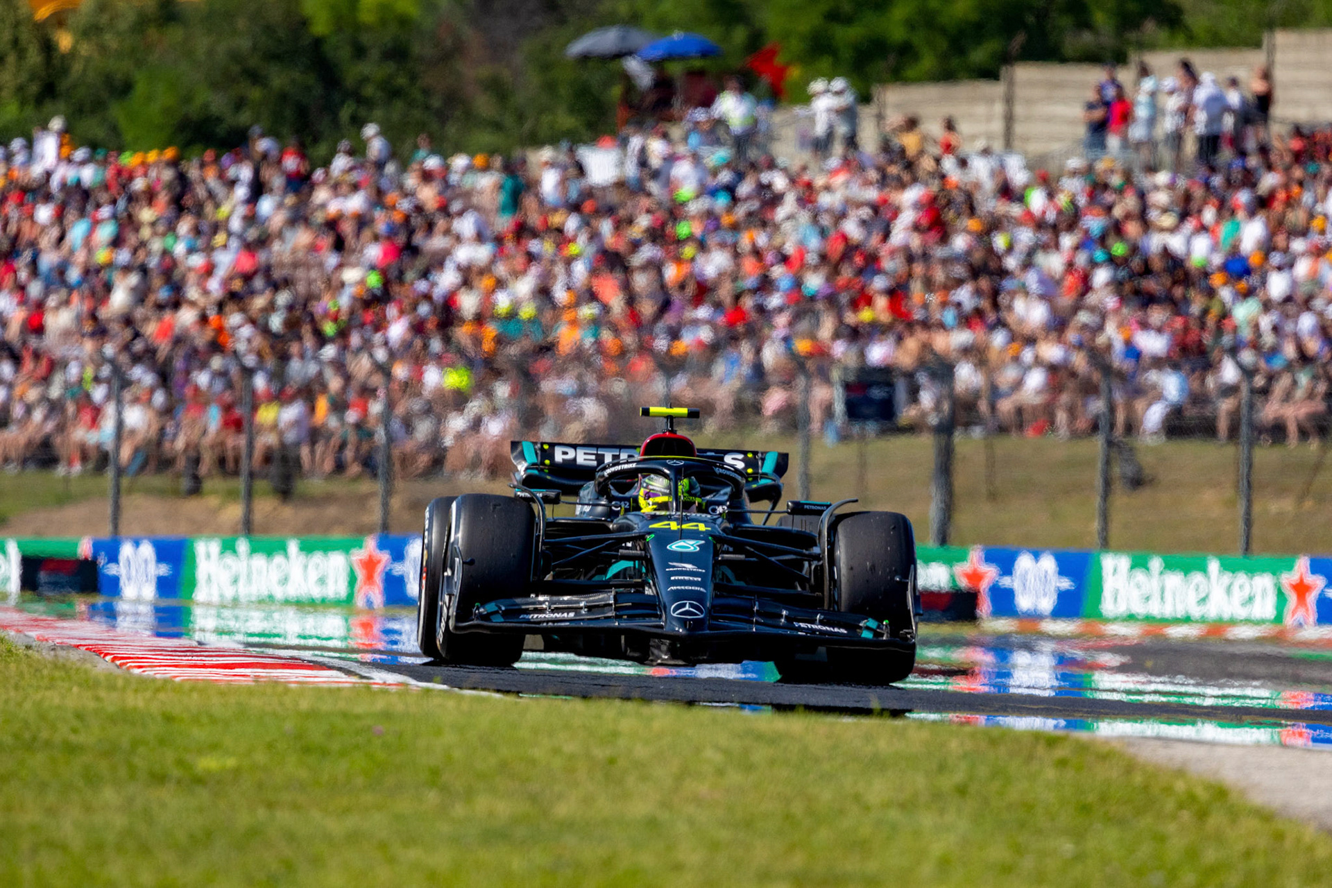 Lewis Hamilton (GBR) Mercedes AMG F1 Team; Formel 1 GP Budapest / Ungarn. Samstag, 22.07.2023
