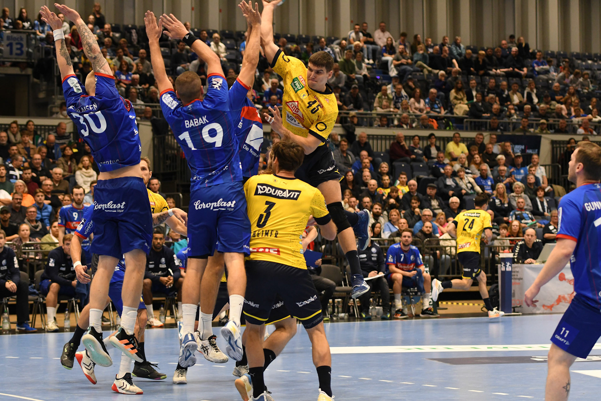 Uwe Gensheimer #3; Handball Bundesliga; BHC 06 - Rhein Neckar Loewen 29.09.2022