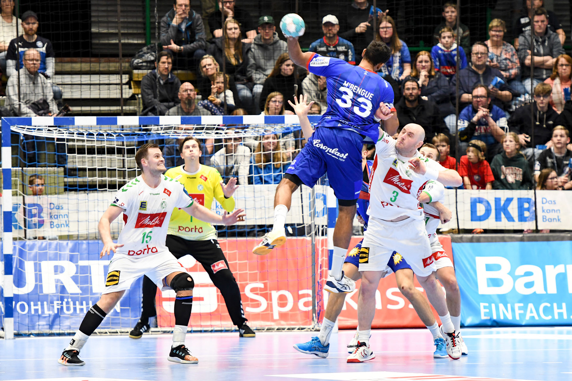 Djibril M´Bengue; Handball Bundesliga; BHC 06 - GWD Minden 02.03.2023