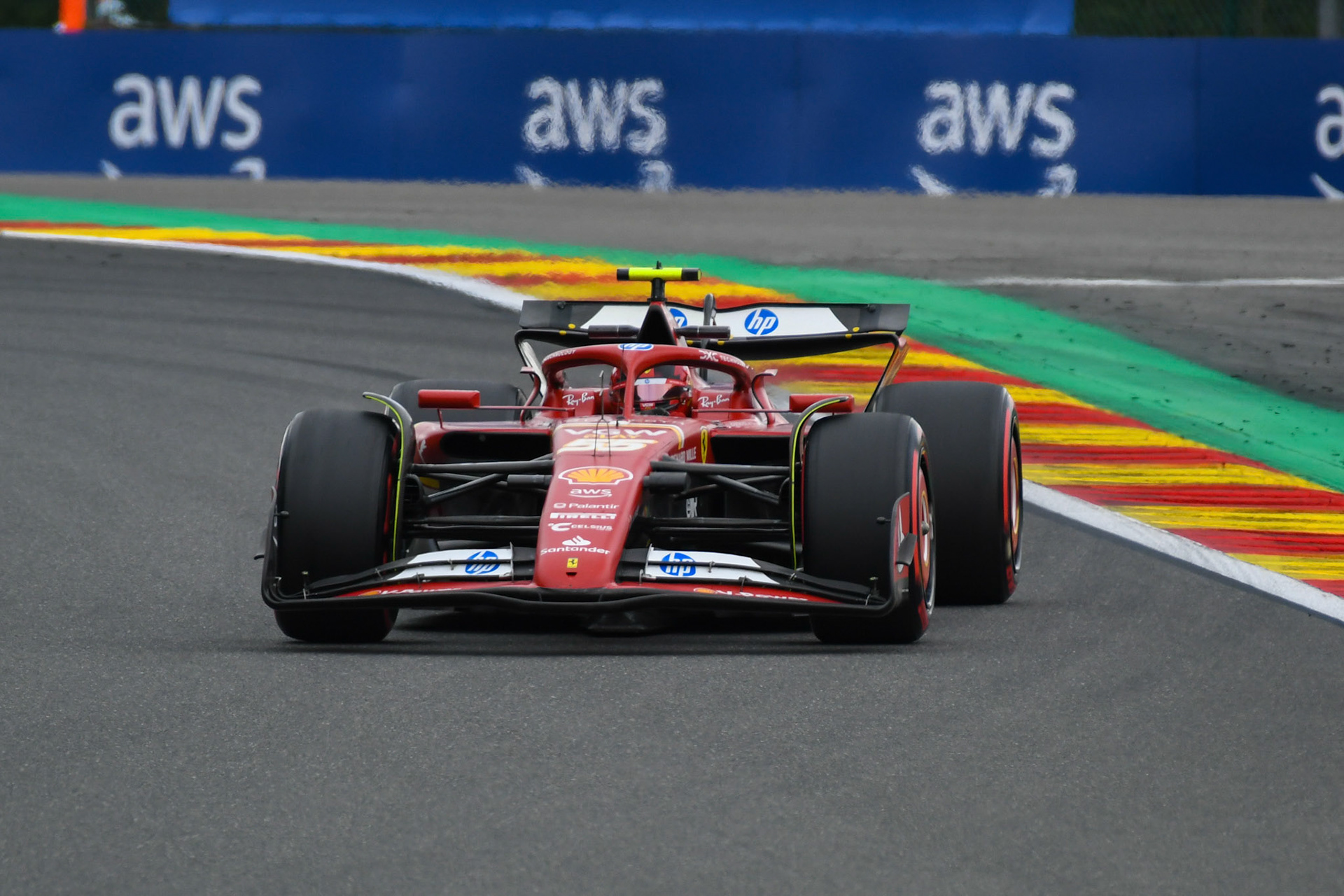 Carlos Sainz #55, Scuderia Ferrari;Formel 1 GP Spa / Belgien. Freitag, 26.07.2024