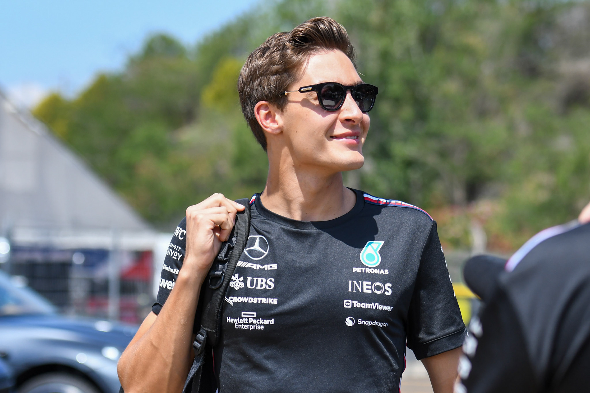 George Russell (GBR) Mercedes AMG F1 Team; Formel 1 GP Barcelona. Freitag 02.06.2023