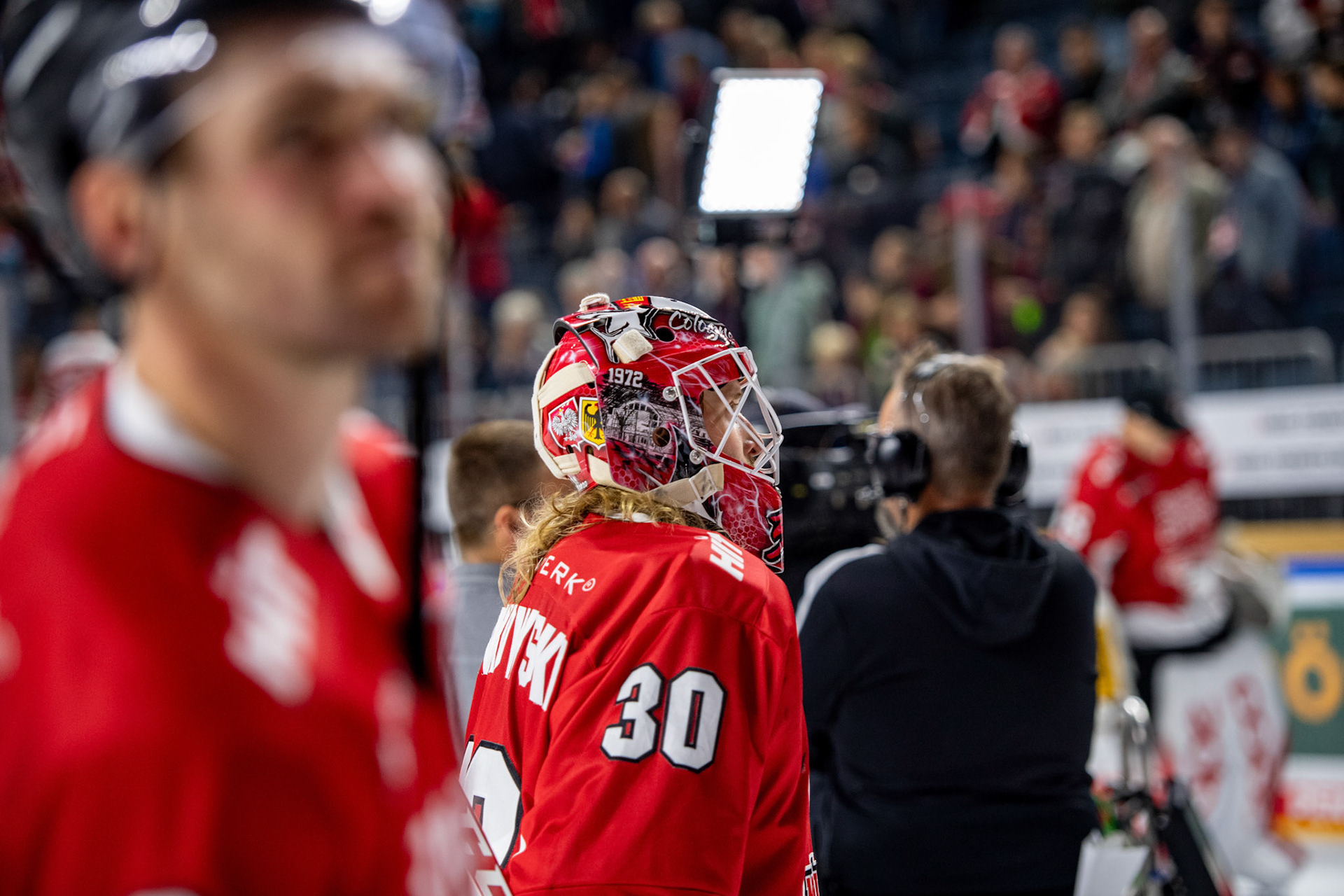 Mirko Pantkowski; DEL Kölner Haie - Adler Mannheim, 30.09.2023