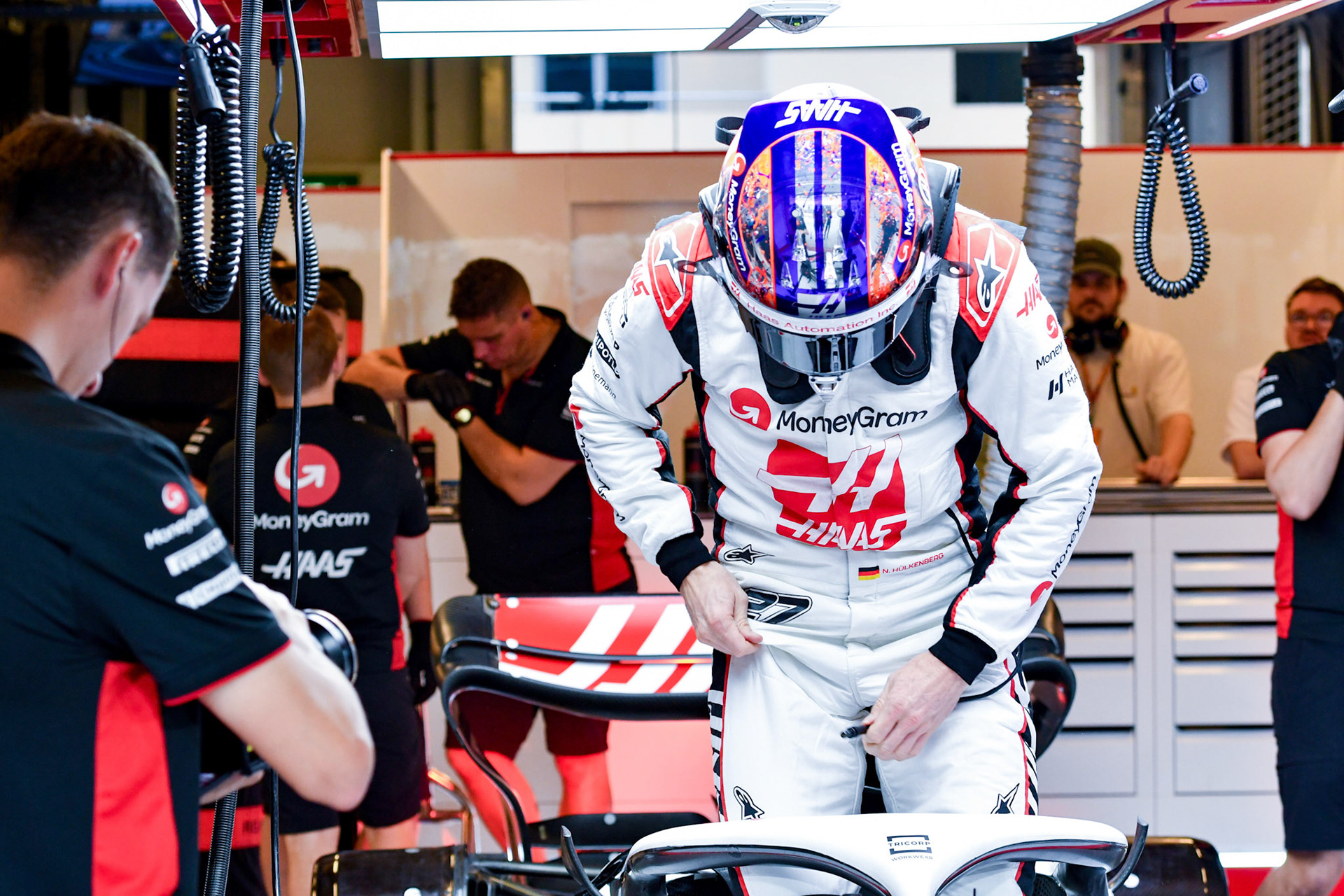 Nico Hülkenberg (GER) Haas F1 Team; Formel 1 GP Abu Dhabi. Freitag 24.11.2023