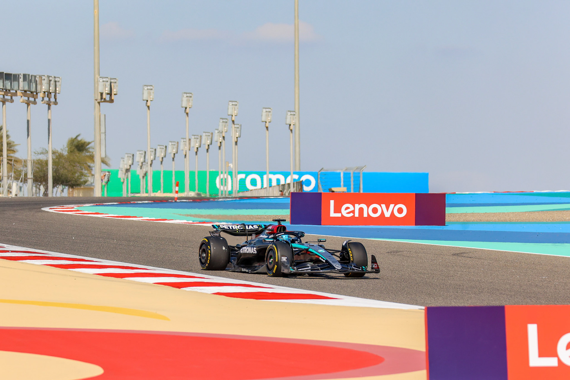 George Russell #63, Mercedes-AMG Petronas F1 Team; Formel 1 GP Bahrain. Donnerstag 29.02.2024