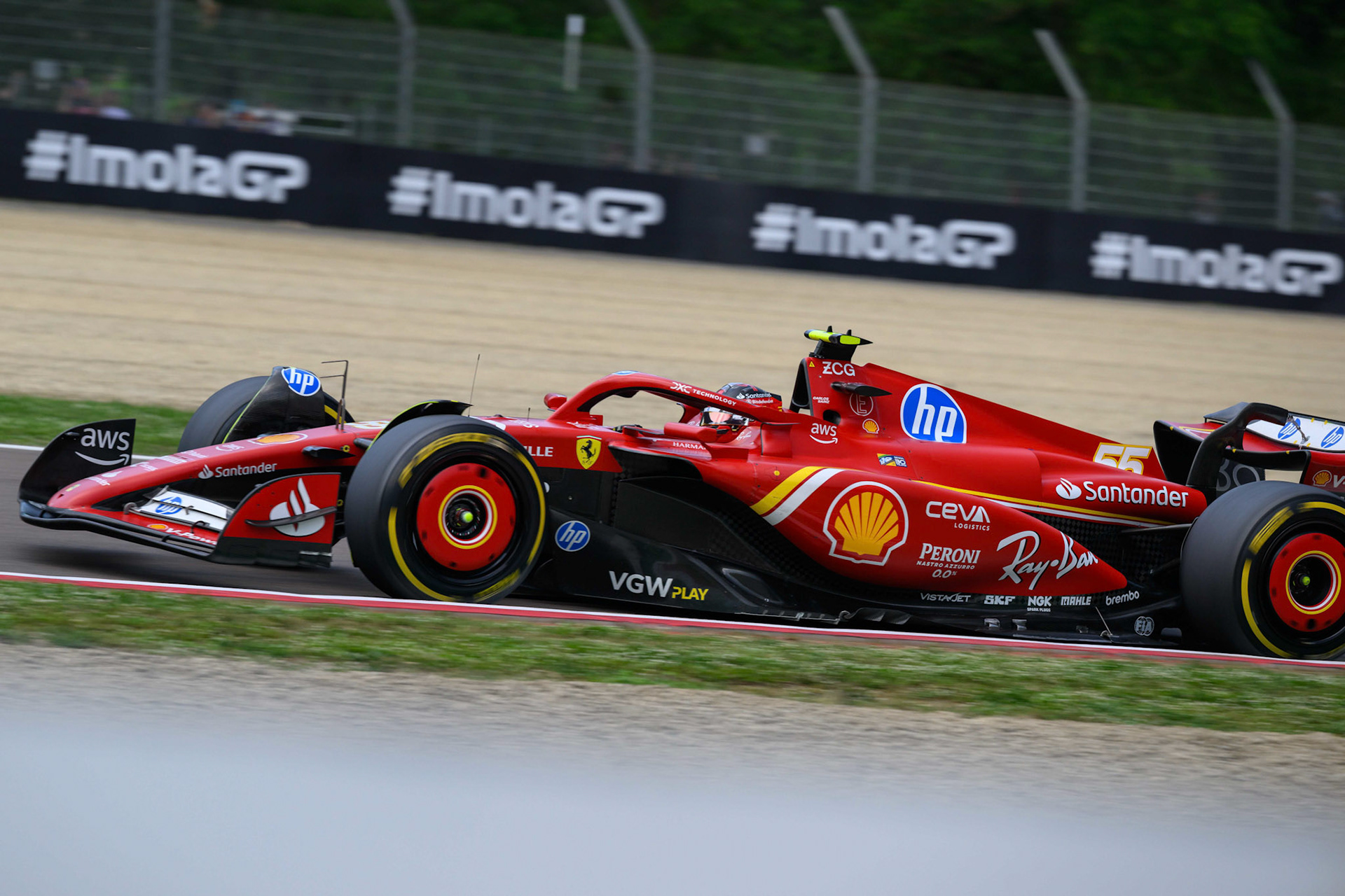Carlos Sainz #55, Scuderia Ferrari; F1 GP Imola / Italien Sonntag, 19.05.2024