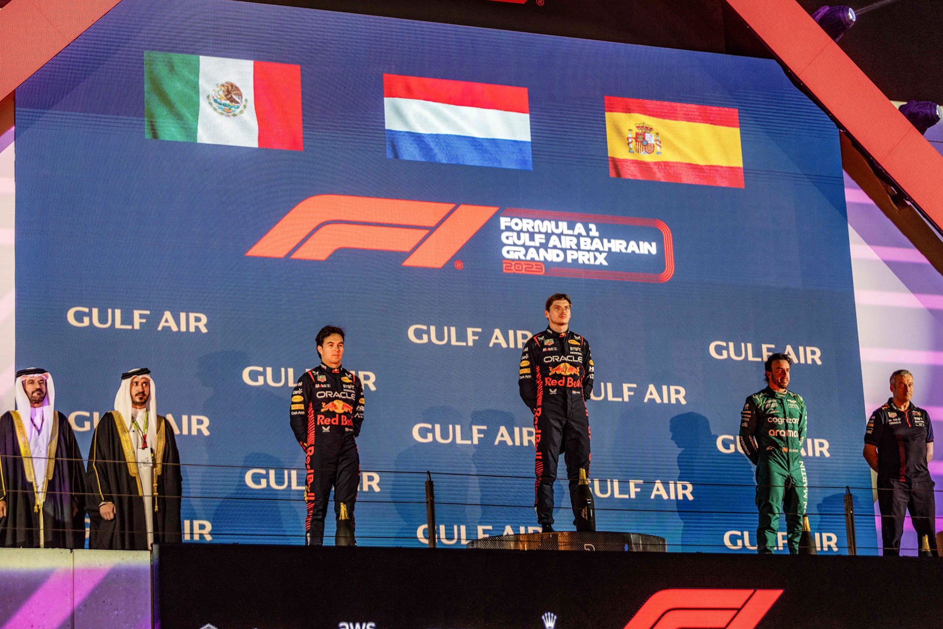 Max Verstappen (NED) Red Bull Racing; Formel 1 GP Bahrain. Sonntag 05.03.2023