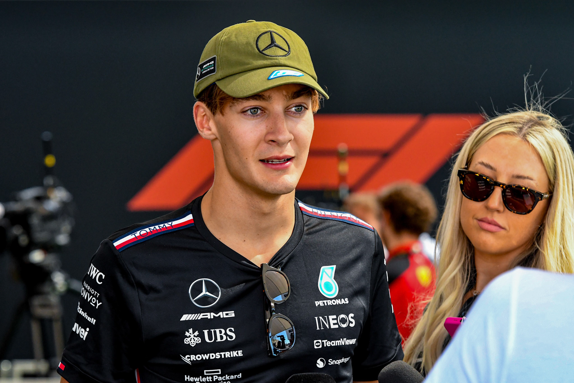George Russell (GBR) Mercedes AMG F1 Team; Formel 1 GP USA Austin Texas. Freitag 20.10.2023