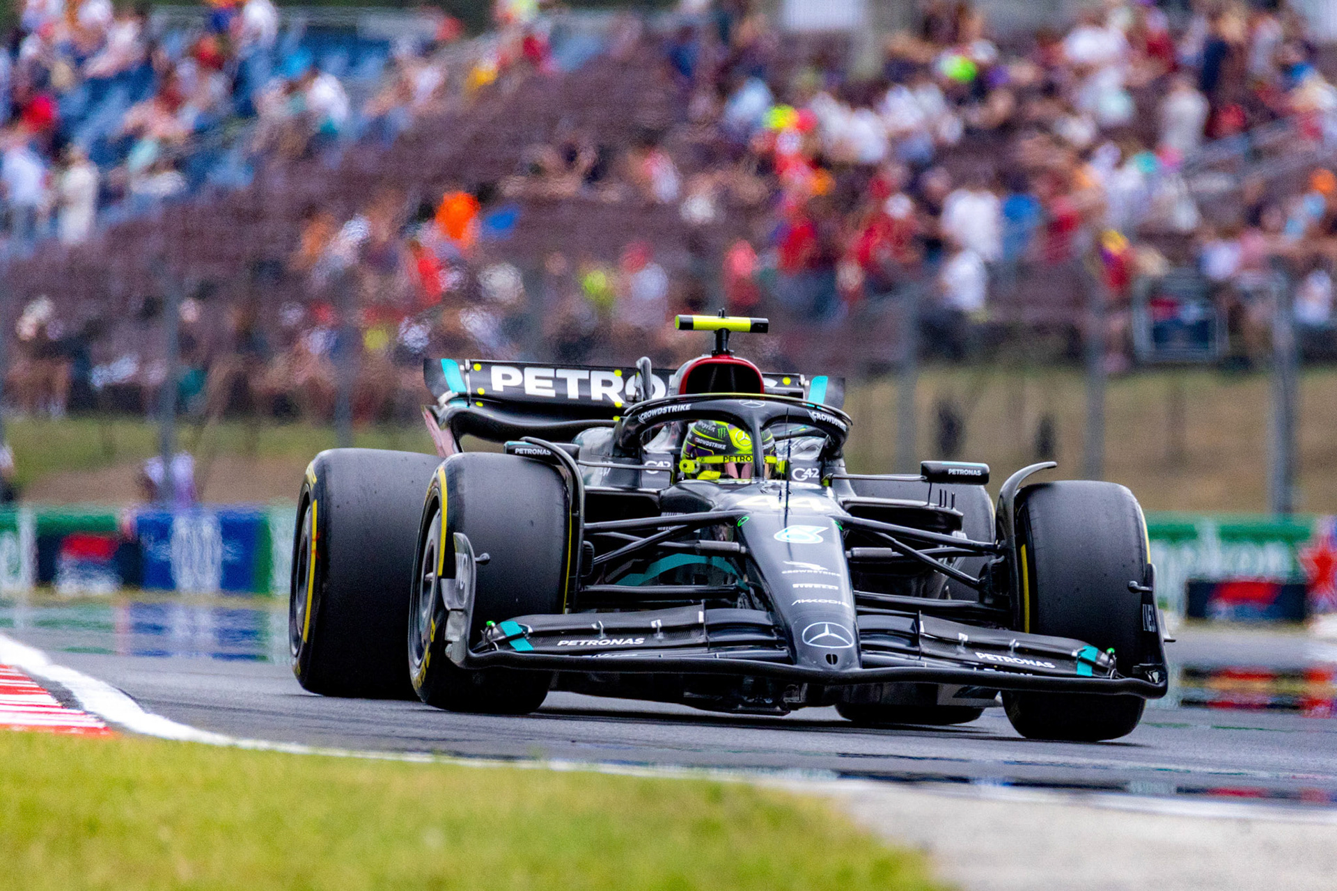 Lewis Hamilton (GBR) Mercedes AMG F1 Team; Formel 1 GP Budapest / Ungarn. Feitag, 21.07.2023