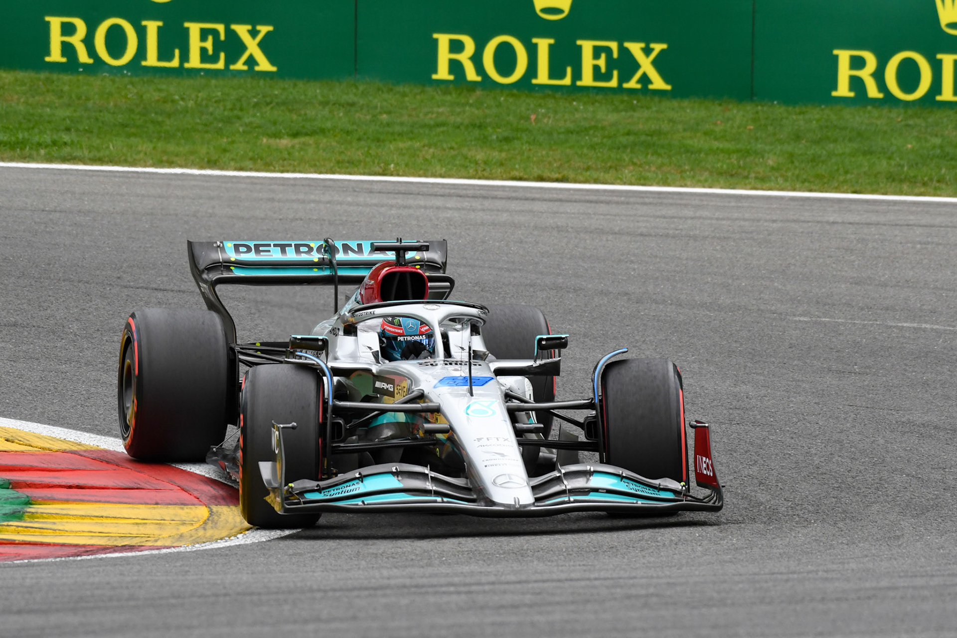 George Russell (GBR) Merceds AMG Petronas F1 Team; Formel 1 GP Belgien. Samstag, 27.08.2022