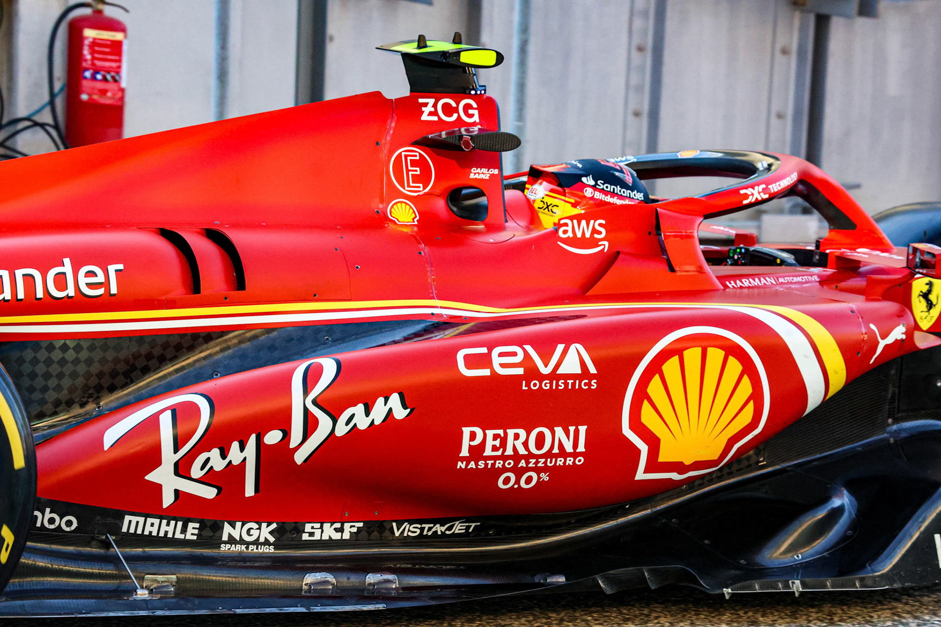 Carlos Sainz #55, Scuderia Ferrari; Formel 1 Pre-Season Tests Bahrain. Mittwoch, 21.02.2024
