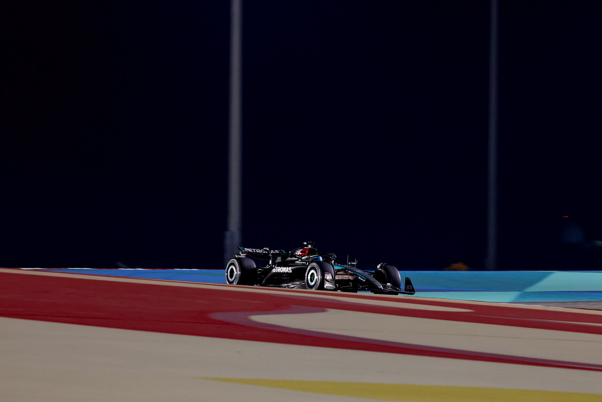 George Russell #63, Mercedes-AMG Petronas F1 Team; Formel 1 GP Bahrain. Samstag 02.03.2024