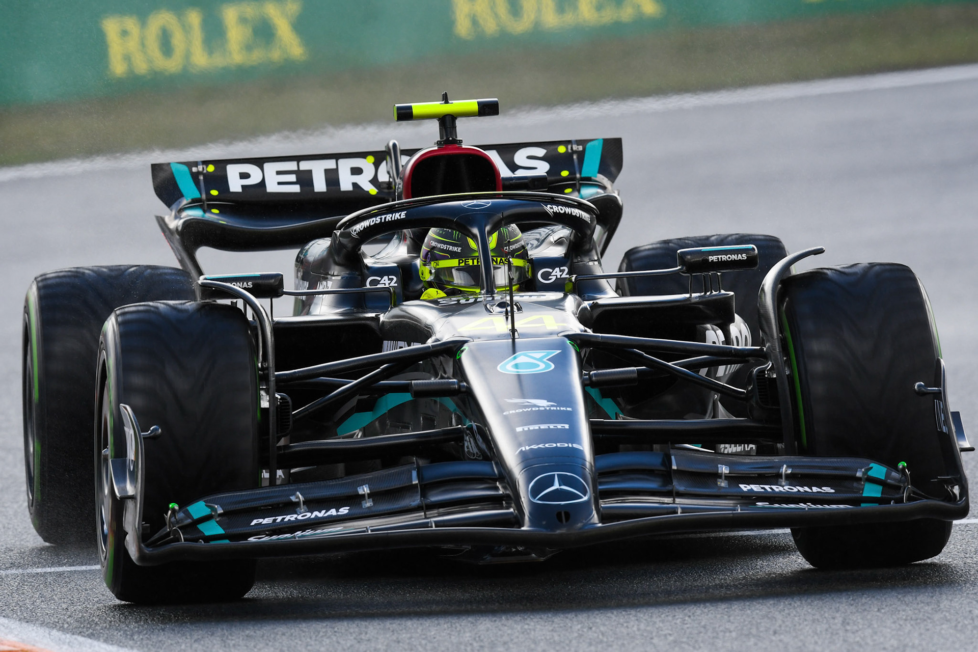 Lewis Hamilton (GBR) Mercedes AMG F1 Team; Formel 1 GP Holland / Zandvoort. Samstag, 26.08.2023