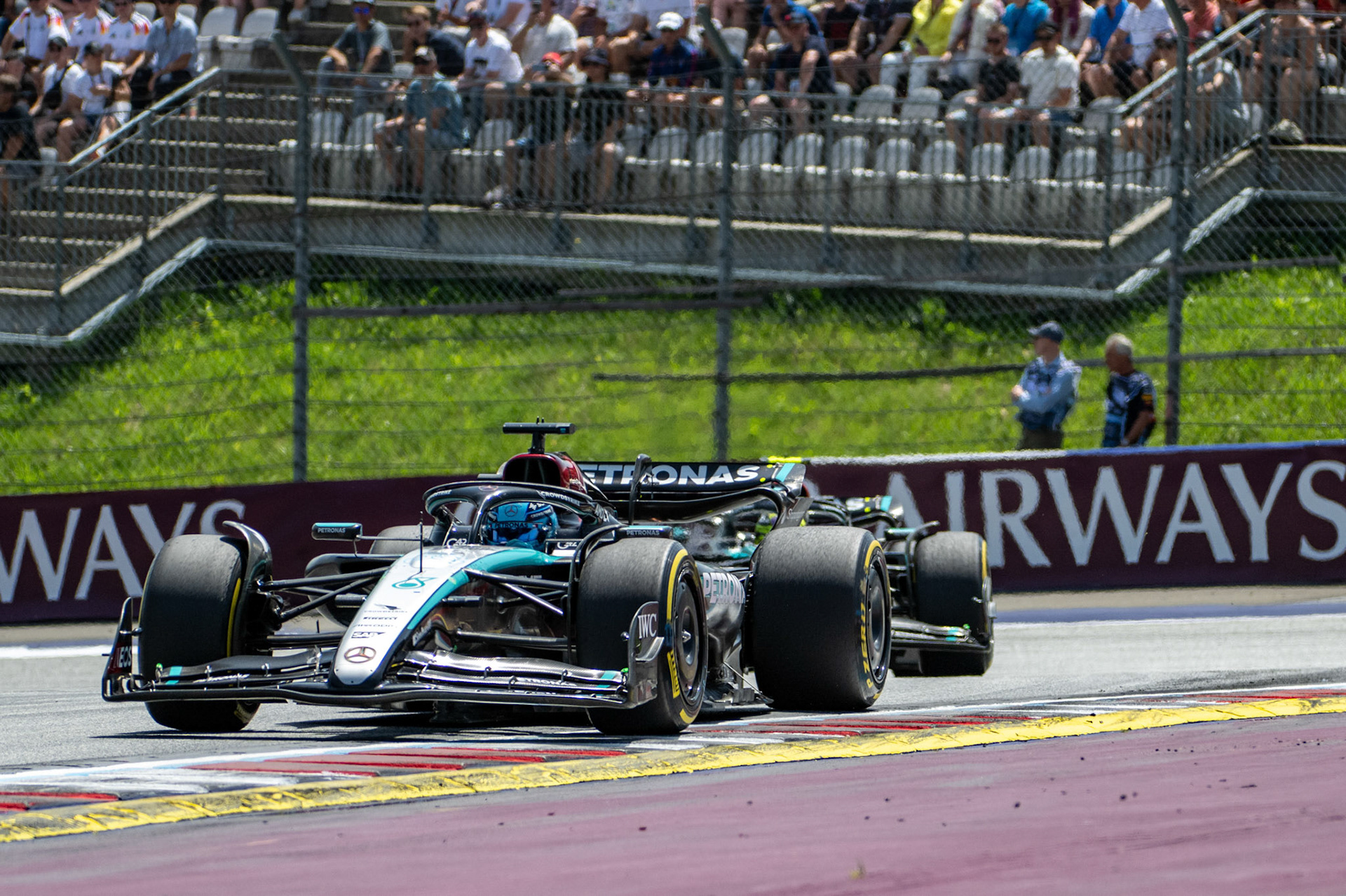 George Russell #63, Mercedes-AMG Petronas F1 Team;Formel 1 GP Austria / Österreich. Samstag, 29.06.2024
