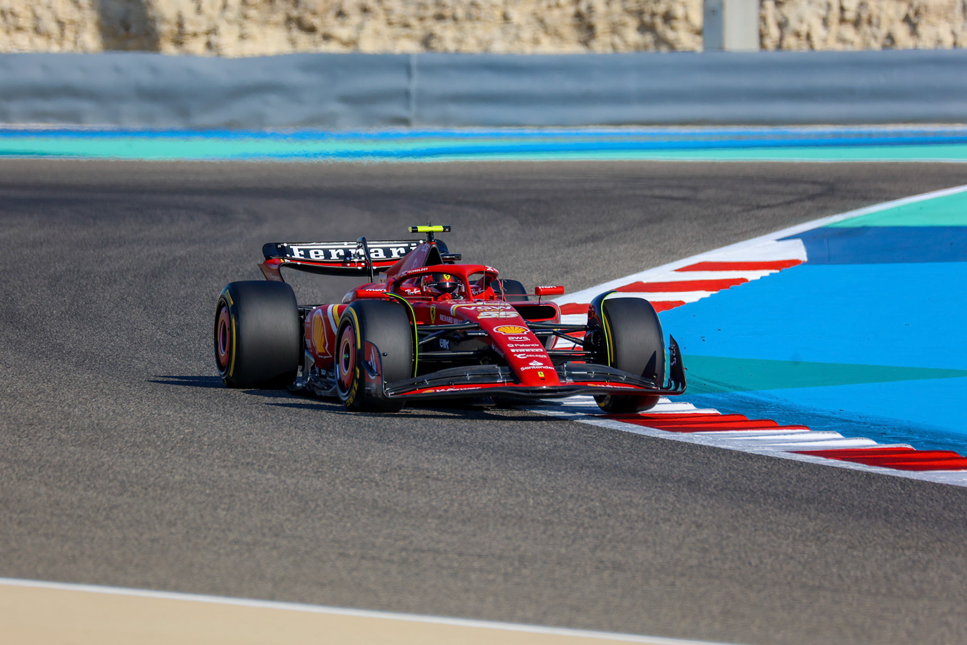 Carlos Sainz #55, Scuderia Ferrari; Formel 1 GP Bahrain. Donnerstag 29.02.2024