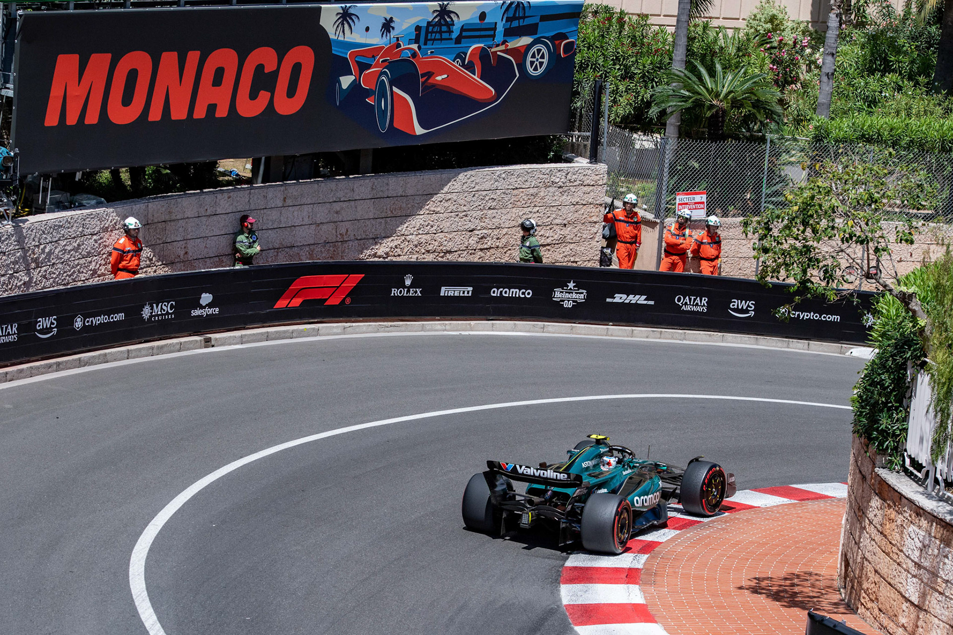 Fernando Alonso #14, Aston Martin Aramco F1 Team; Formel1 GP Monaco Samstag, 25.05.2024