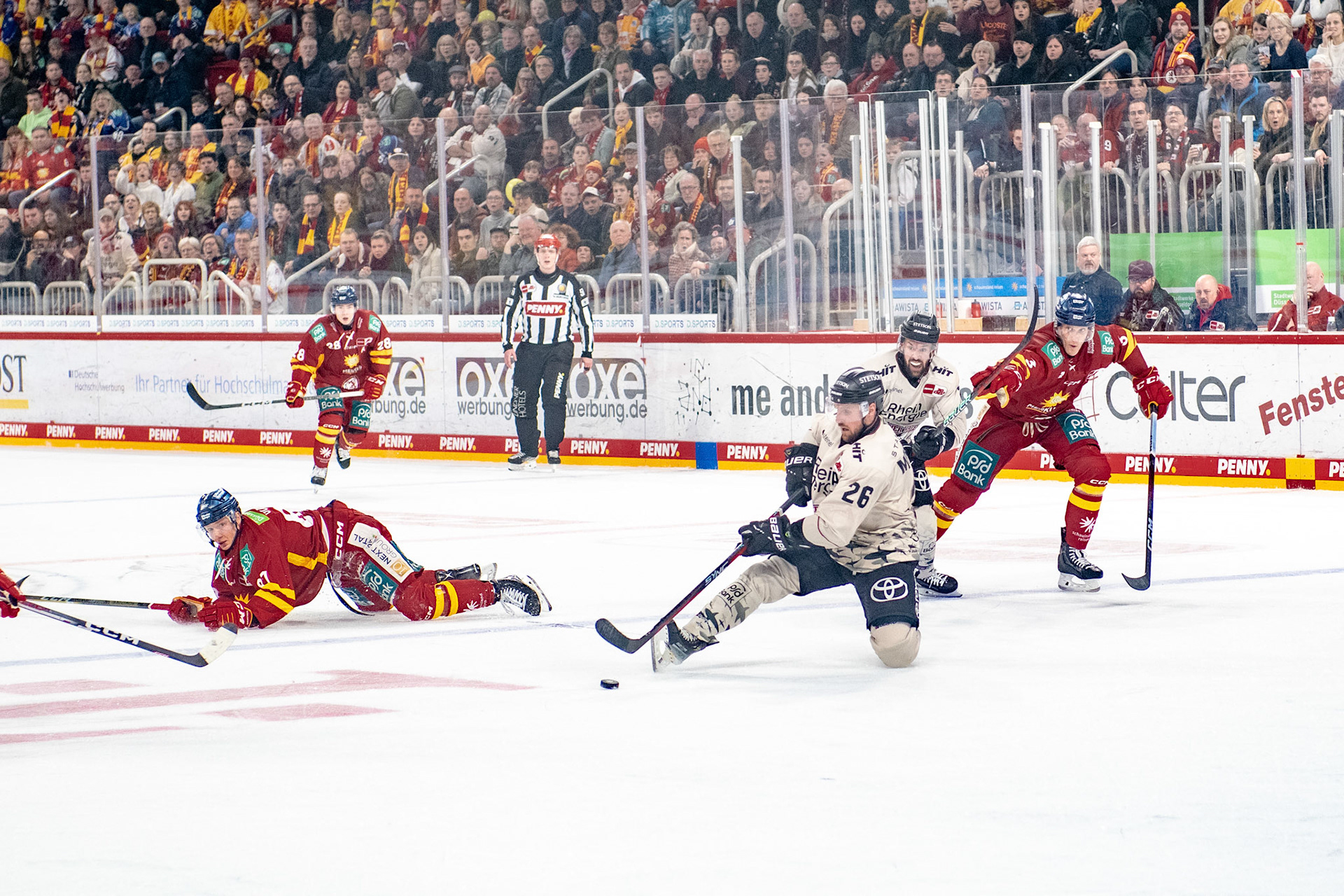 David Mcintyre, Jason Bast, Alec Mccrea; DEL Düsseldorfer EG - Kölner Haie, 25.02.2024
