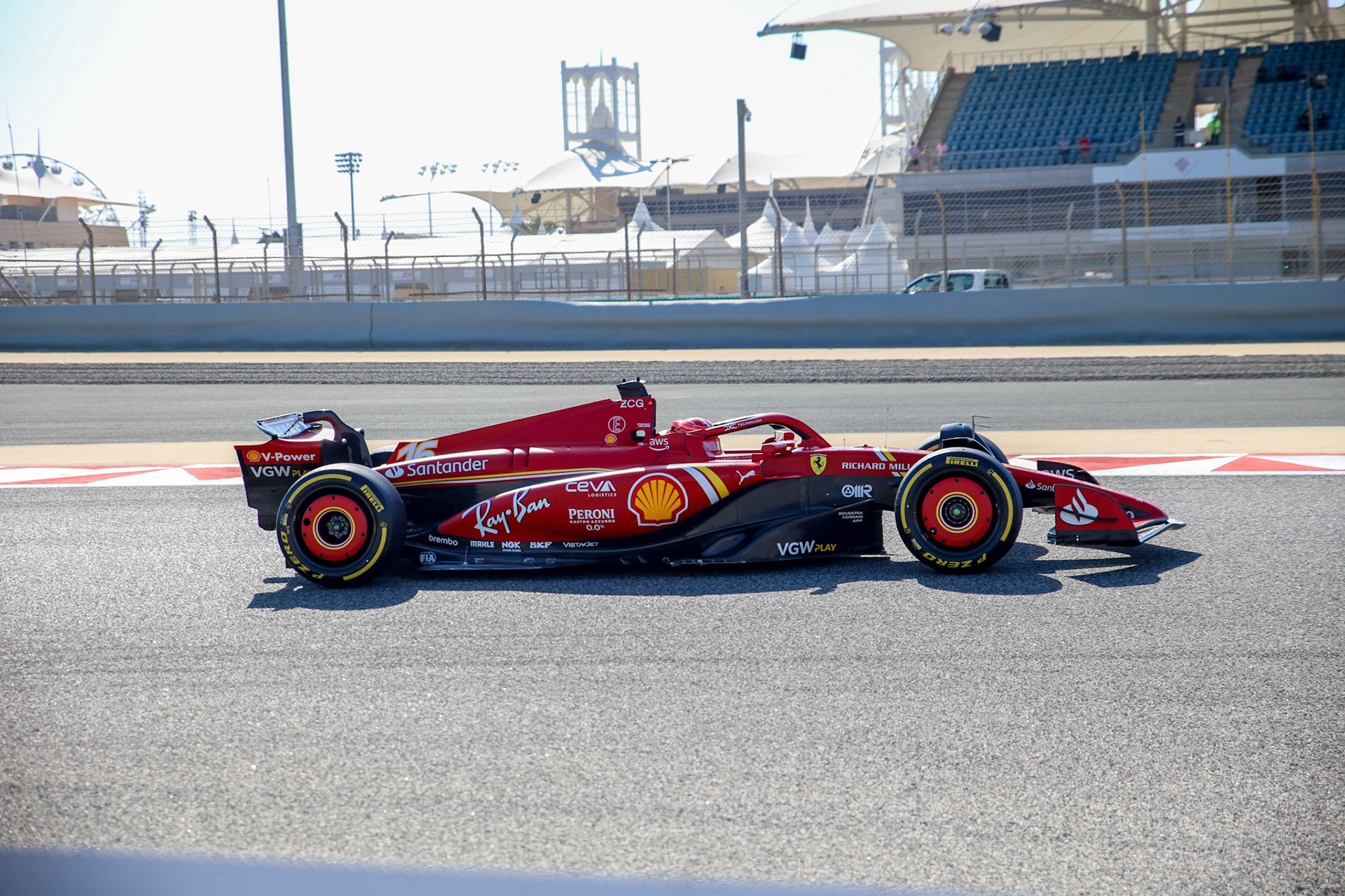 Charles Leclerc #16, Scuderia Ferrari; Formel 1 GP Bahrain. Donnerstag 29.02.2024