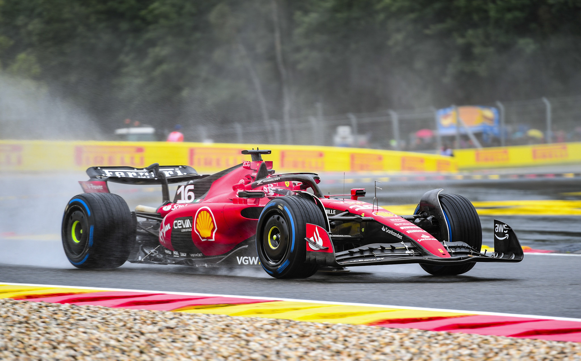 Charles Leclerc (MCO) Scuderia Ferrari;Formel 1 GP Spa Francorchamps/ Belgien. Freitag, 28.07.2023