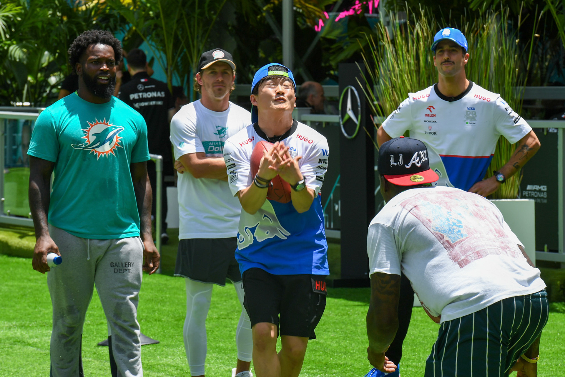 Yuki Tsunoda #22, Visa Cash App RB Formula One Team, Daniel Ricciardo, #3, Visa Cash App RB Formula One Team; Formel 1 GP Miami / USA. 04.05.2024