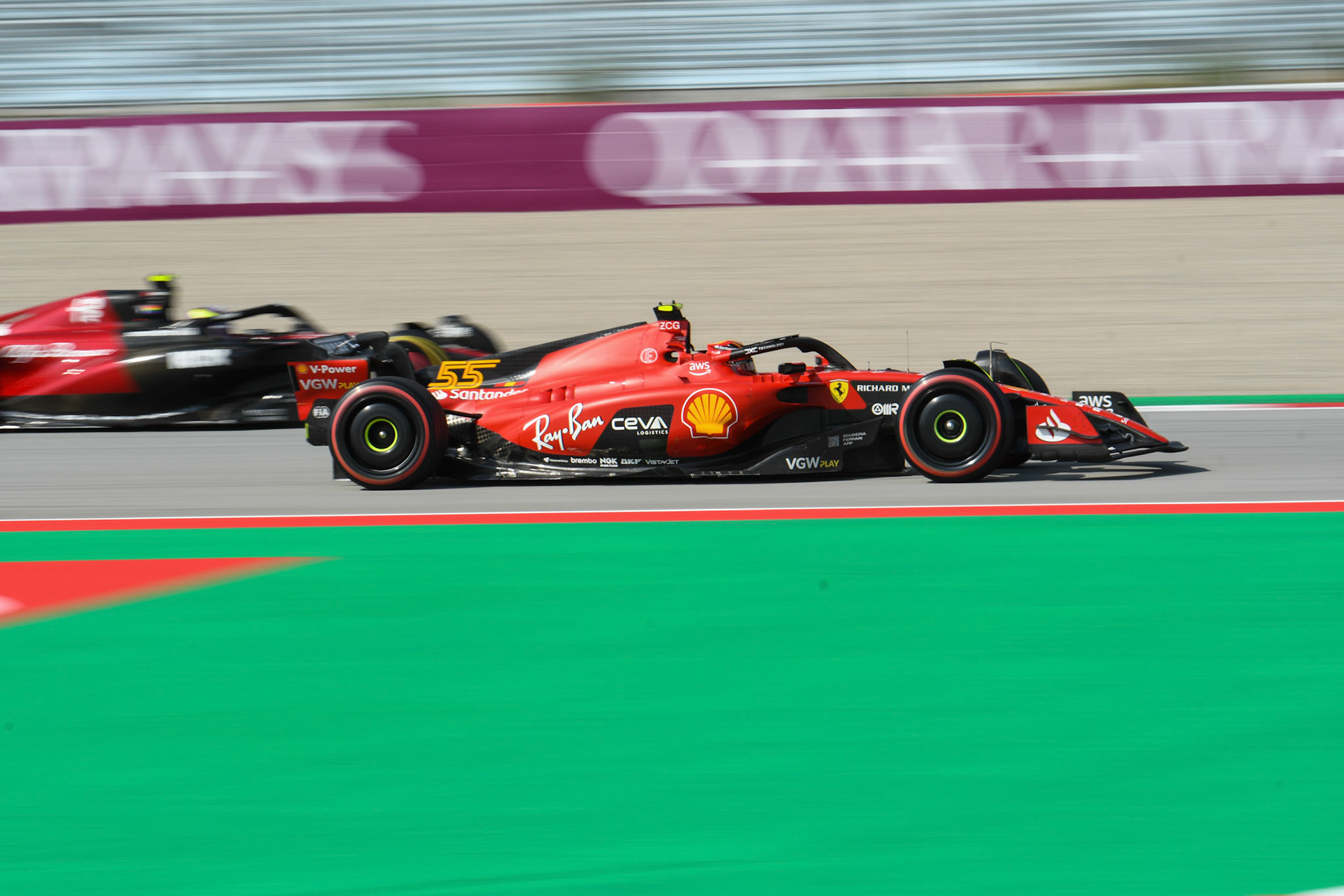 Carlos Sainz (ESP) Scuderia Ferrari; Formel 1 GP Barcelona. Freitag 02.06.2023