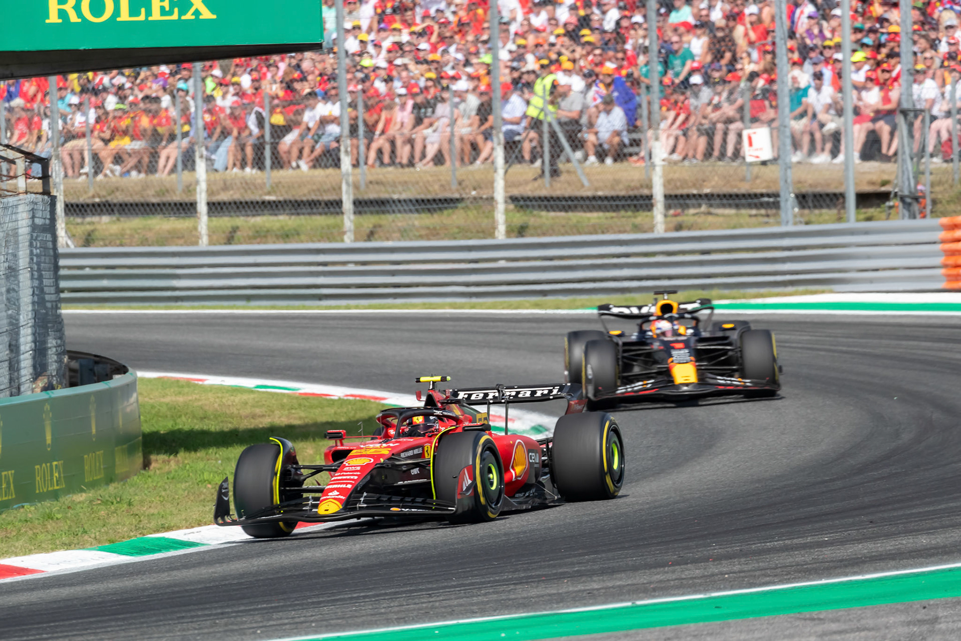 Carlos Sainz (ESP) Scuderia Ferrari; Formel 1 GP Italien / Monza. Sonntag, 03.09.2023