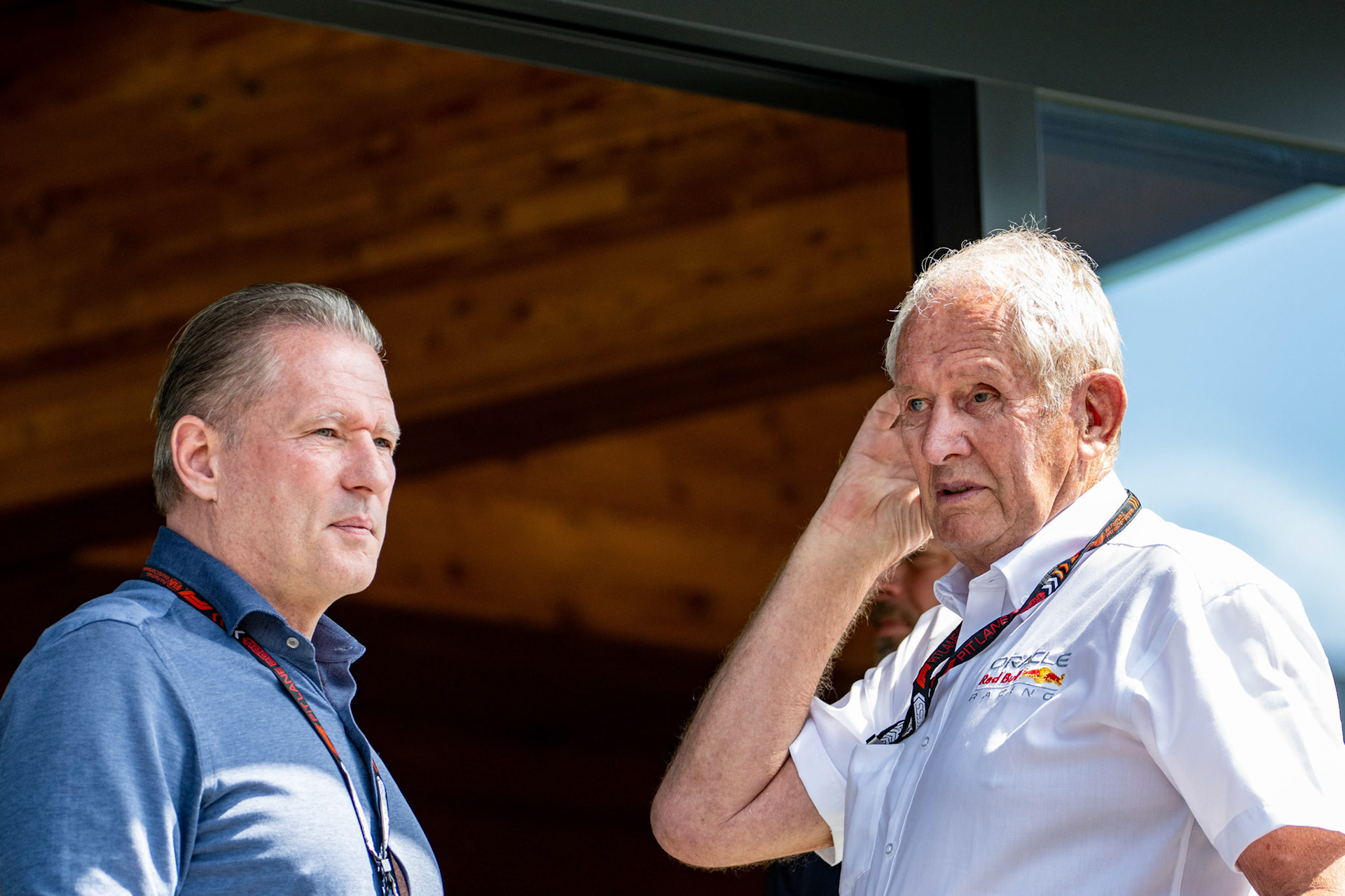 Dr Helmut Marko, Red Bull Motorsportkonsulent, Oracle Red Bull Racing und Jos Verstappen;Formel 1 GP Austria / Österreich. Samstag, 29.06.2024