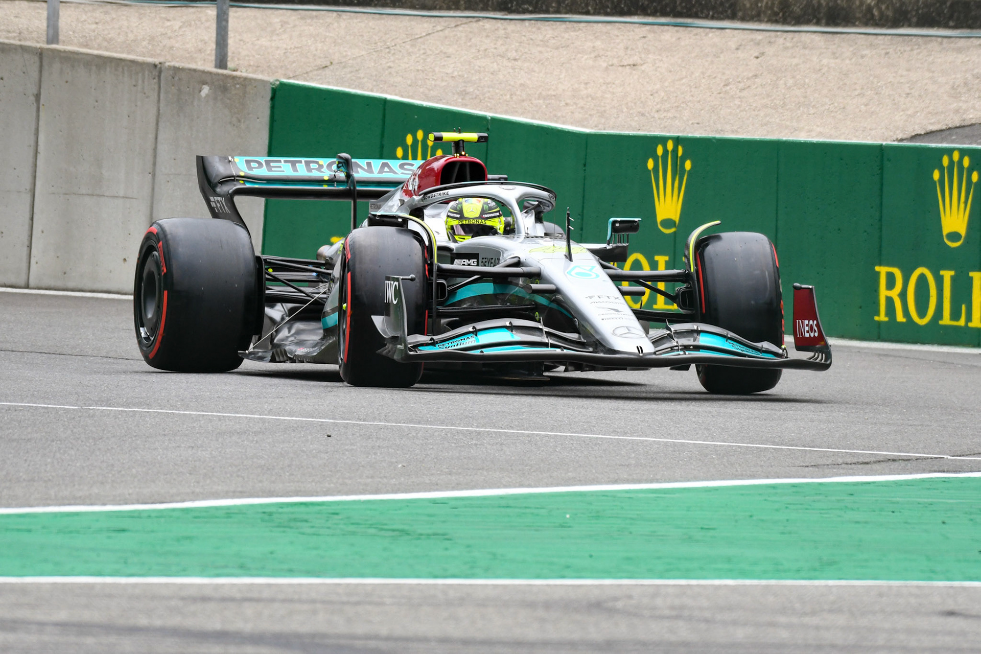 Lewis Hamilton (GBR) Merceds AMG Petronas F1 Team; Formel 1 GP Belgien. Samstag, 27.08.2022