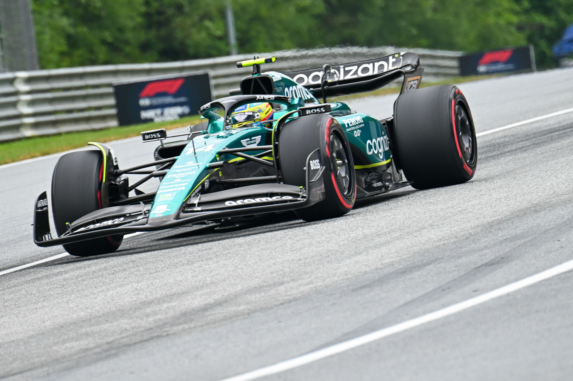 Fernando Alonso (ESP) Aston Martin Formula One Team; Formel 1 GP Austria / Österreich. Samstag, 01.07.2023