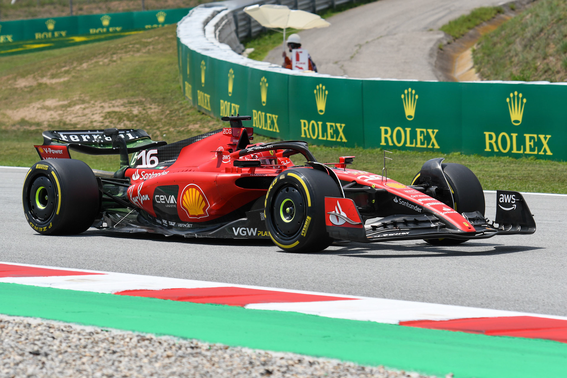 Charles Leclerc (MCO) Scuderia Ferrari;Formel 1 GP Barcelona. Freitag 02.06.2023