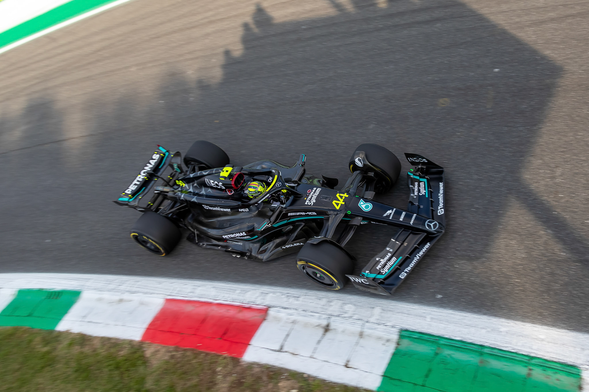 Lewis Hamilton (GBR) Mercedes AMG F1 Team; Formel 1 GP Italien / Monza. Freitag, 01.09.2023