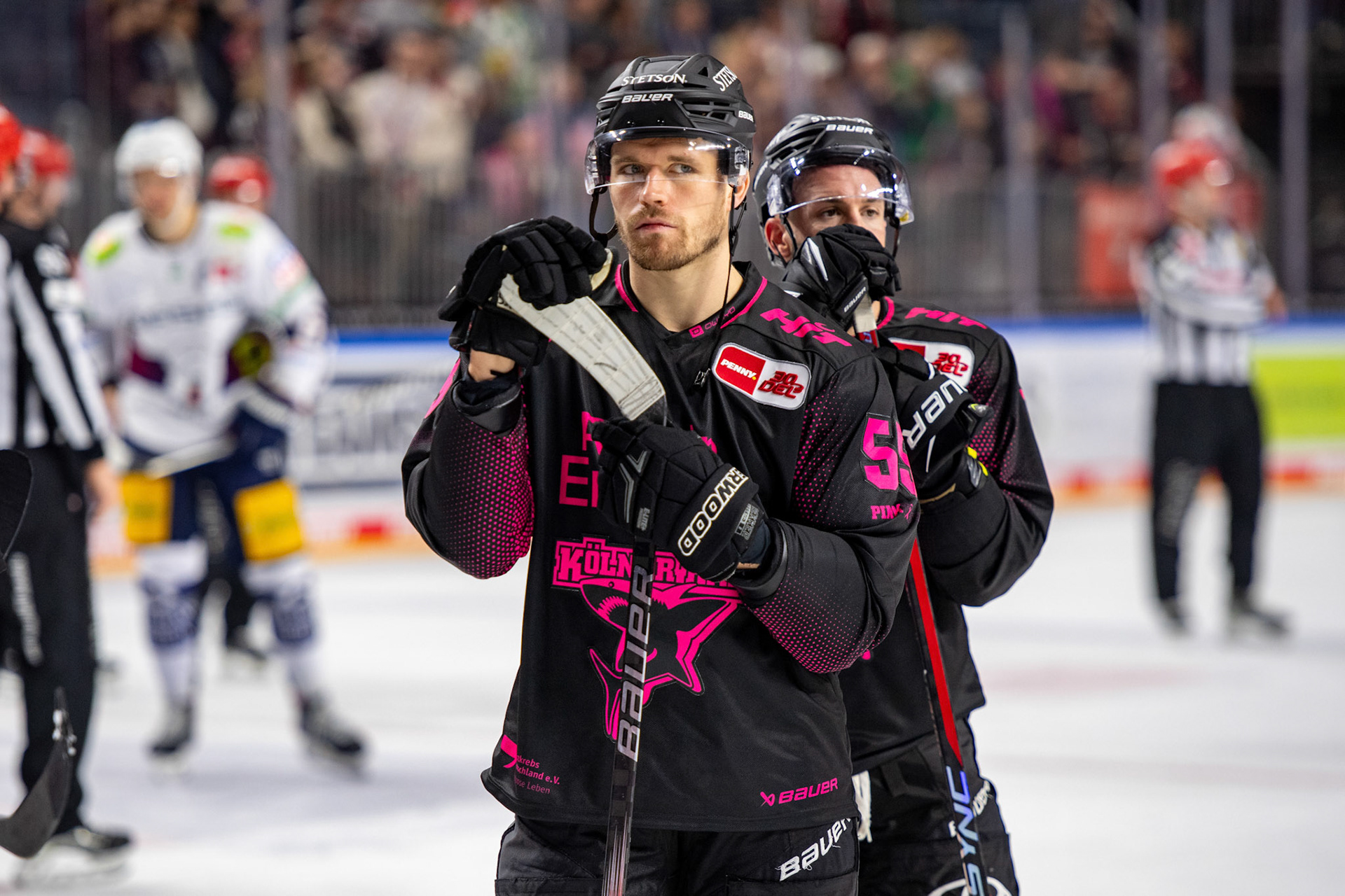 Carter Proft; DEL Kölner Haie - Eisbaeren Berlin, 06.10.2023